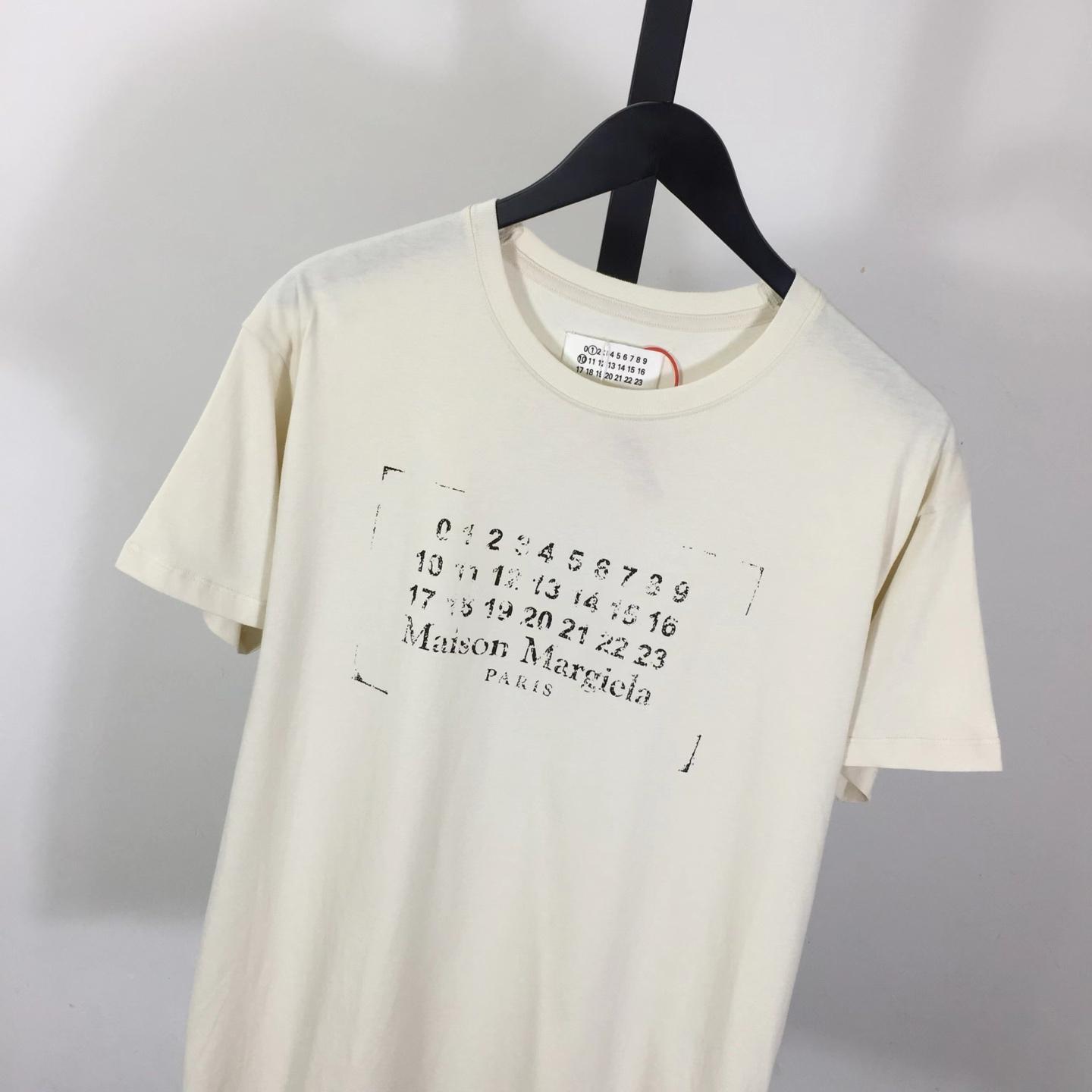 Maison Margiela Printed cotton-jersey T-shirt - DesignerGu