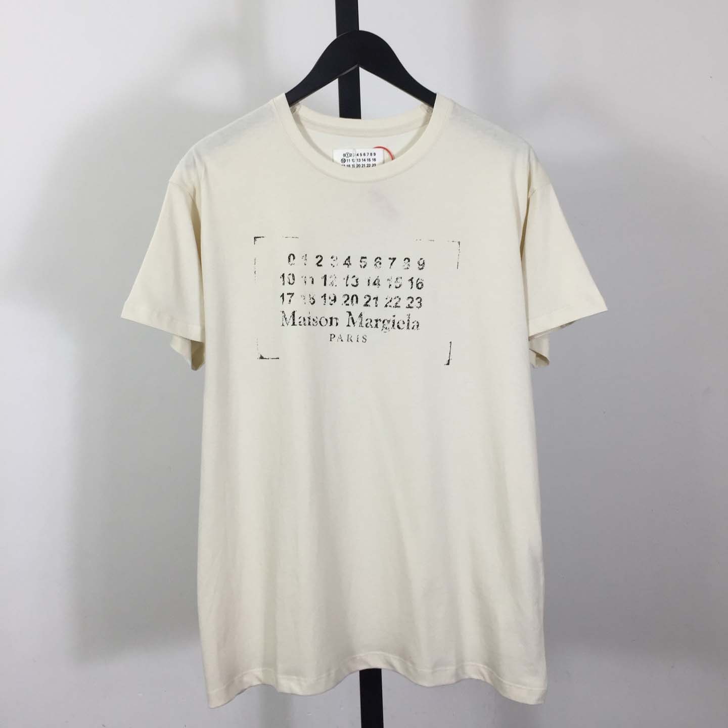 Maison Margiela Printed cotton-jersey T-shirt - DesignerGu