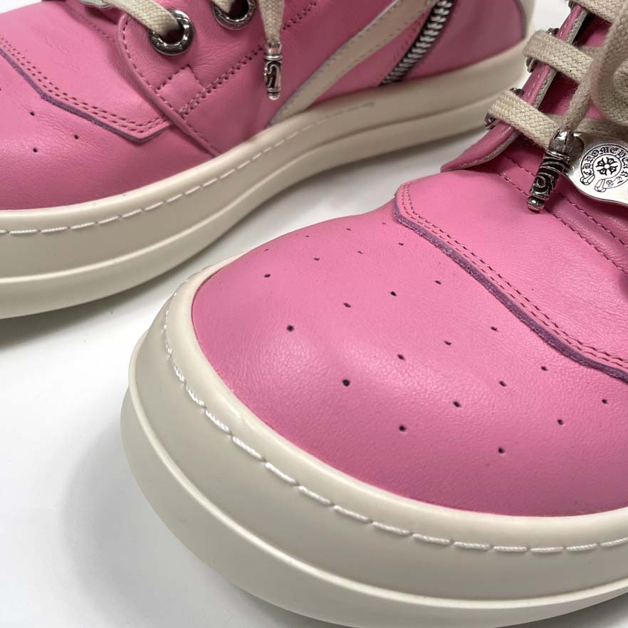 Chrome Hearts x Rick Owens Geobasket High 'Pink' - DesignerGu