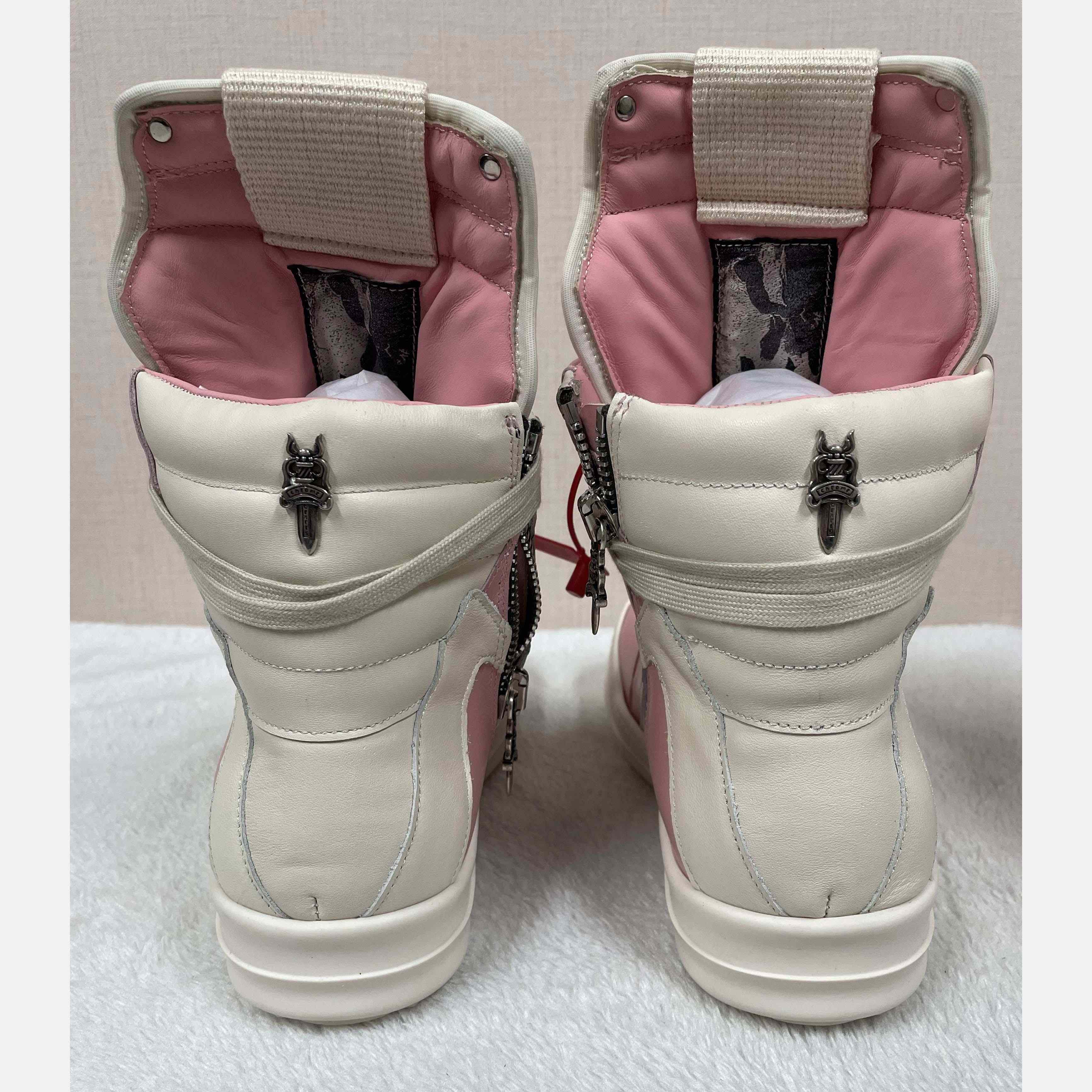 Chrome Hearts x Rick Owens Geobasket High 'Pink' - DesignerGu