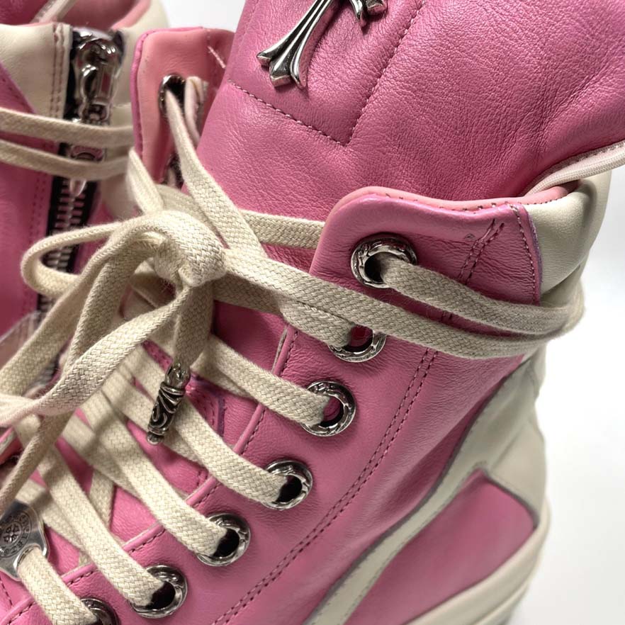 Chrome Hearts x Rick Owens Geobasket High 'Pink' - DesignerGu