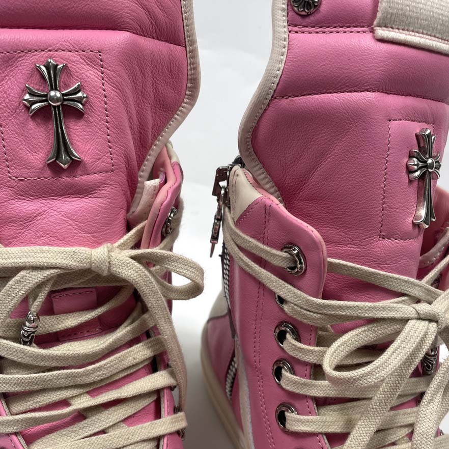 Chrome Hearts x Rick Owens Geobasket High 'Pink' - DesignerGu