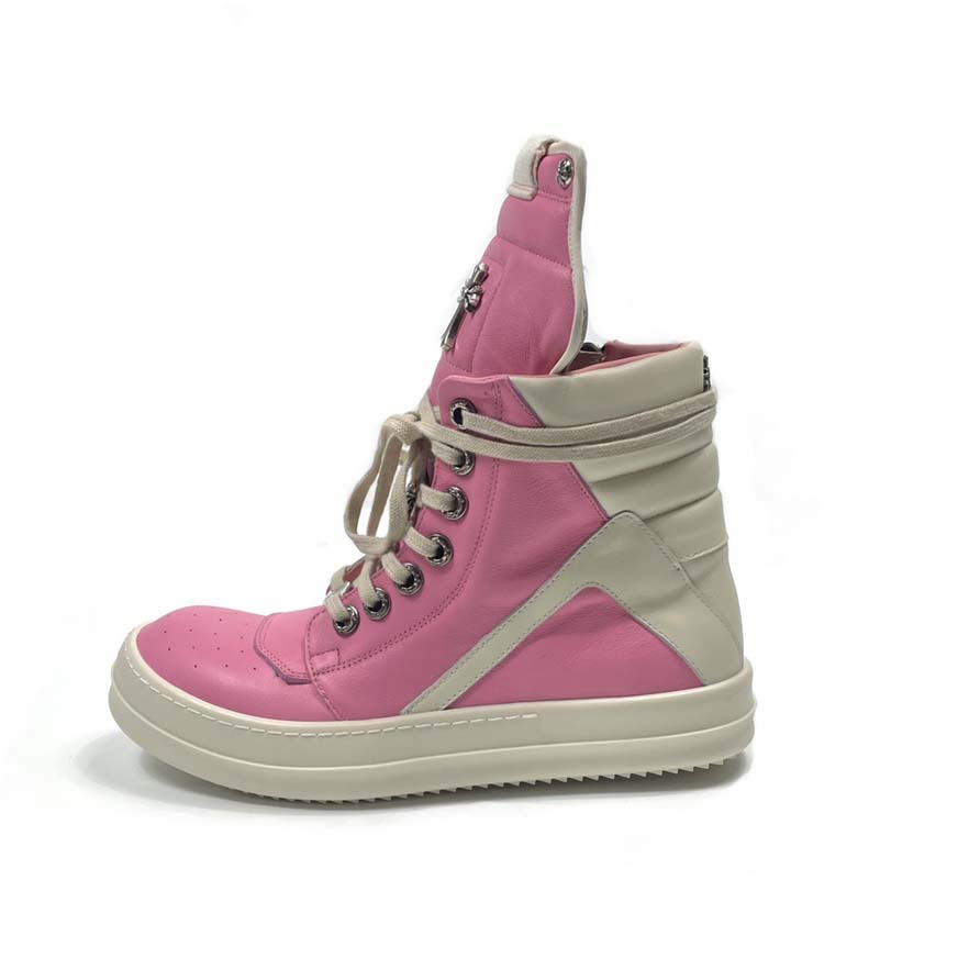 Chrome Hearts x Rick Owens Geobasket High 'Pink' - DesignerGu
