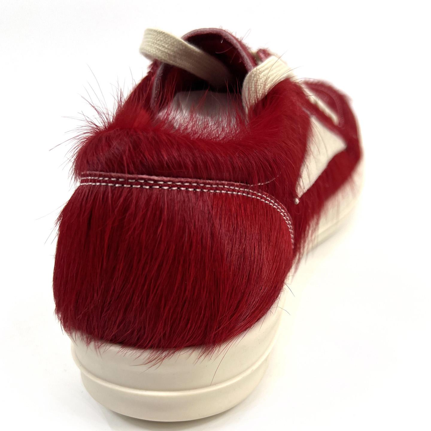 Rick Owens Pelliccia Vintage Low 'Cardinal Red' - DesignerGu