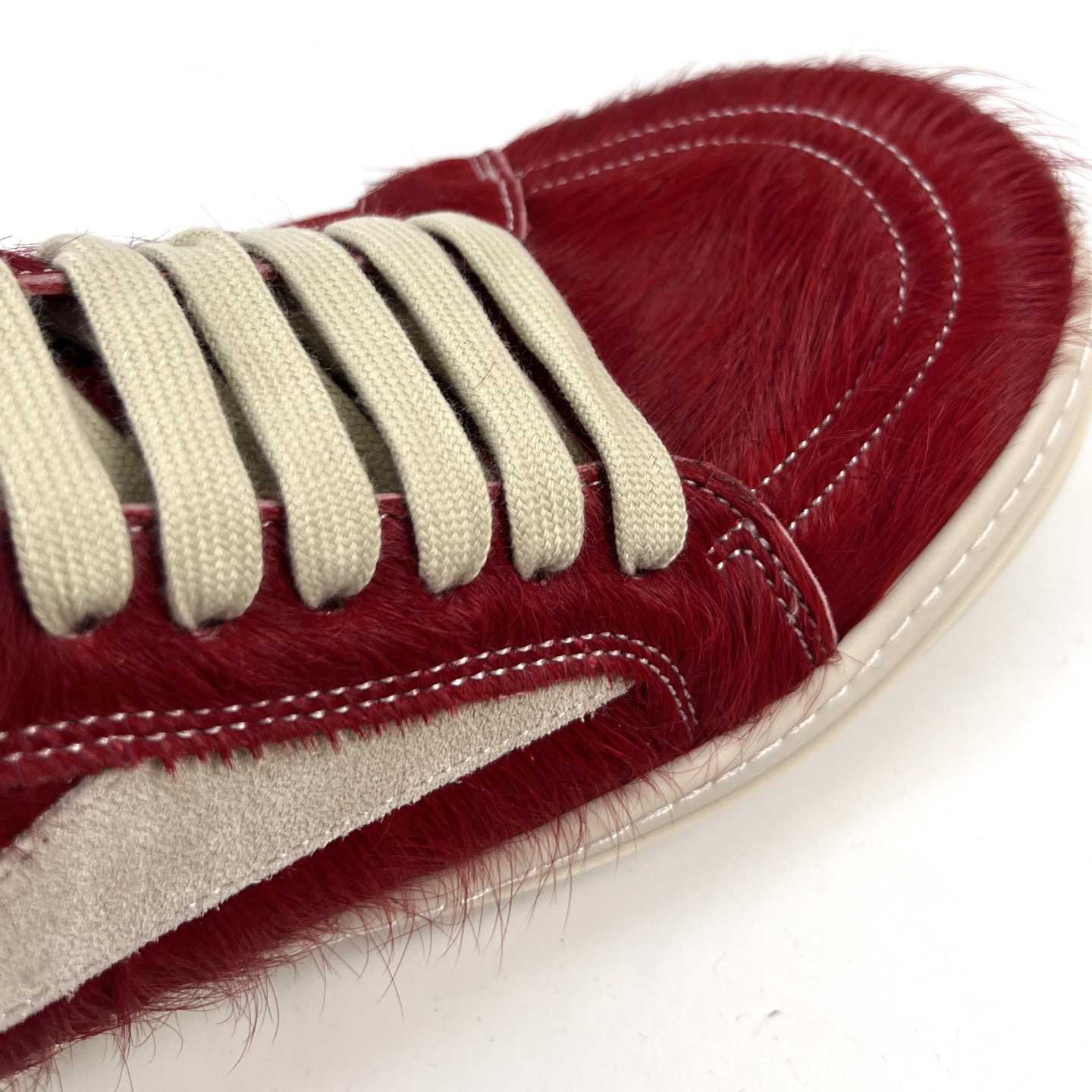 Rick Owens Pelliccia Vintage Low 'Cardinal Red' - DesignerGu