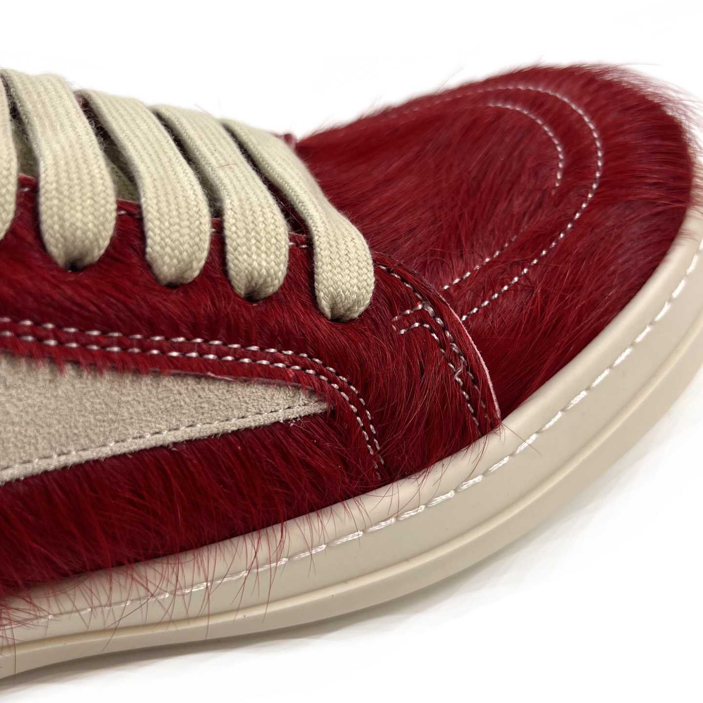 Rick Owens Pelliccia Vintage Low 'Cardinal Red' - DesignerGu