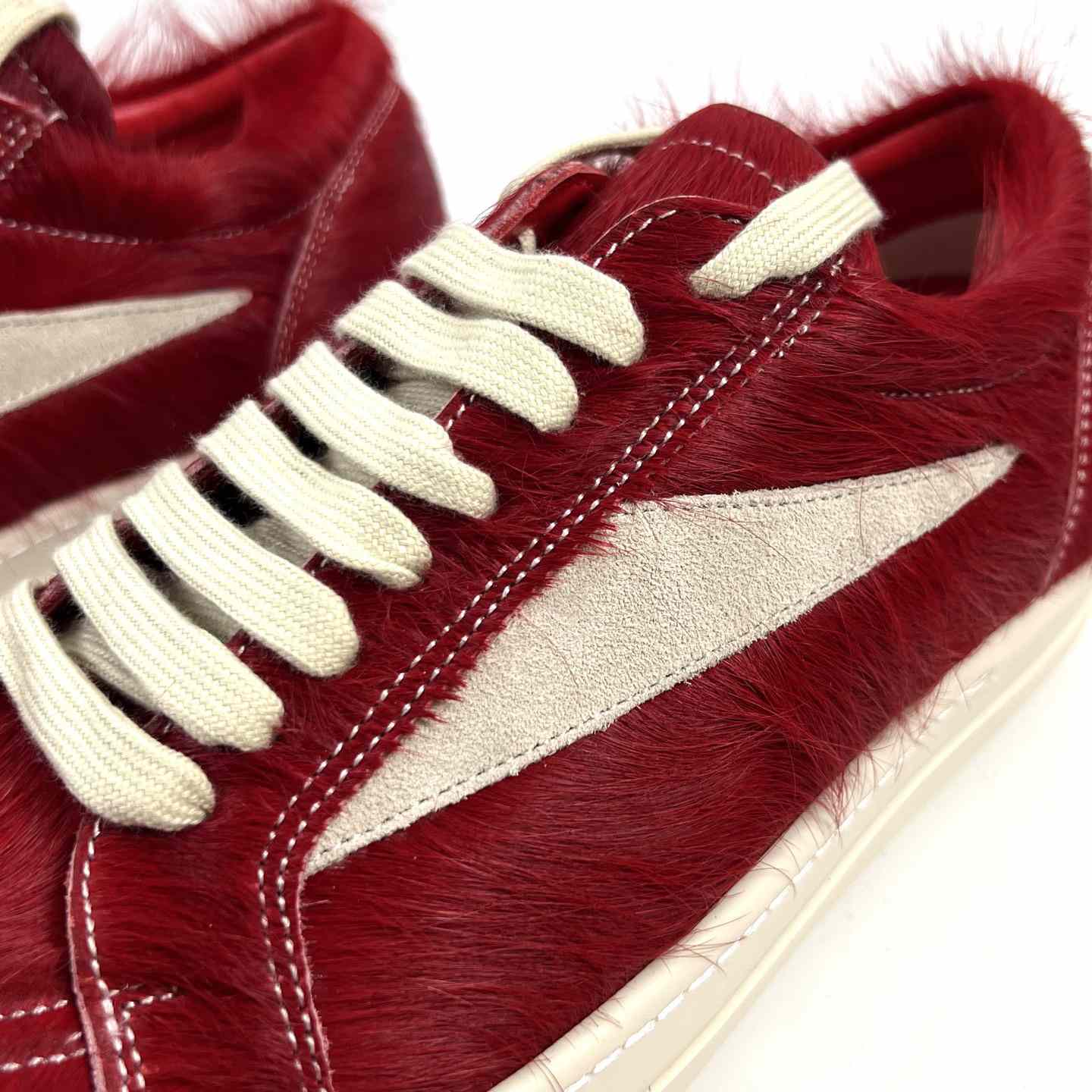 Rick Owens Pelliccia Vintage Low 'Cardinal Red' - DesignerGu