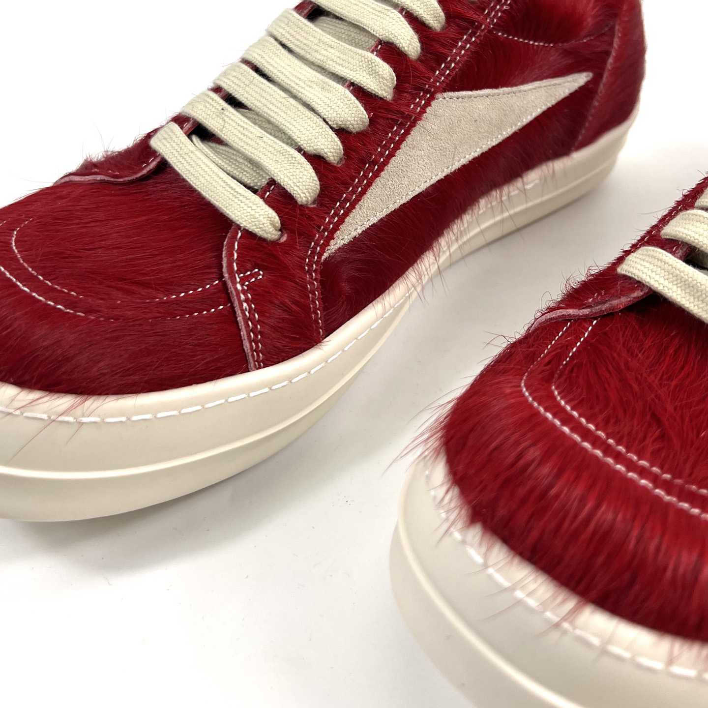 Rick Owens Pelliccia Vintage Low 'Cardinal Red' - DesignerGu
