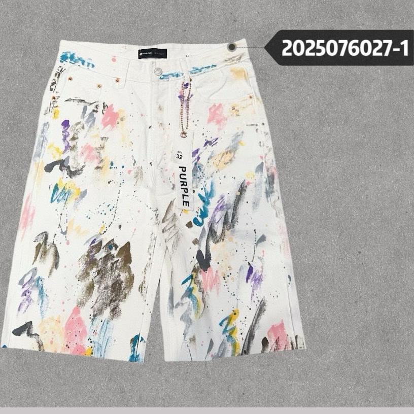 Purple-Brand Shorts  6027-1 - DesignerGu