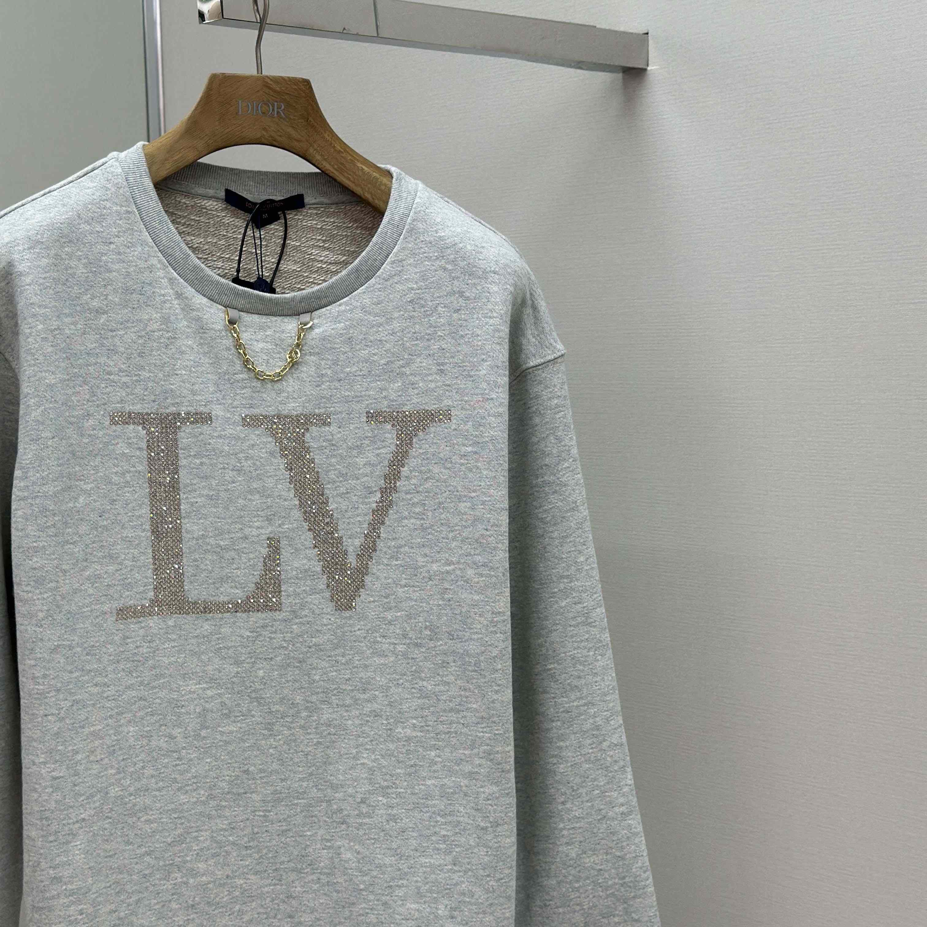Louis Vuitton Rhinestone Signature Sweater   1AIBL9 - DesignerGu