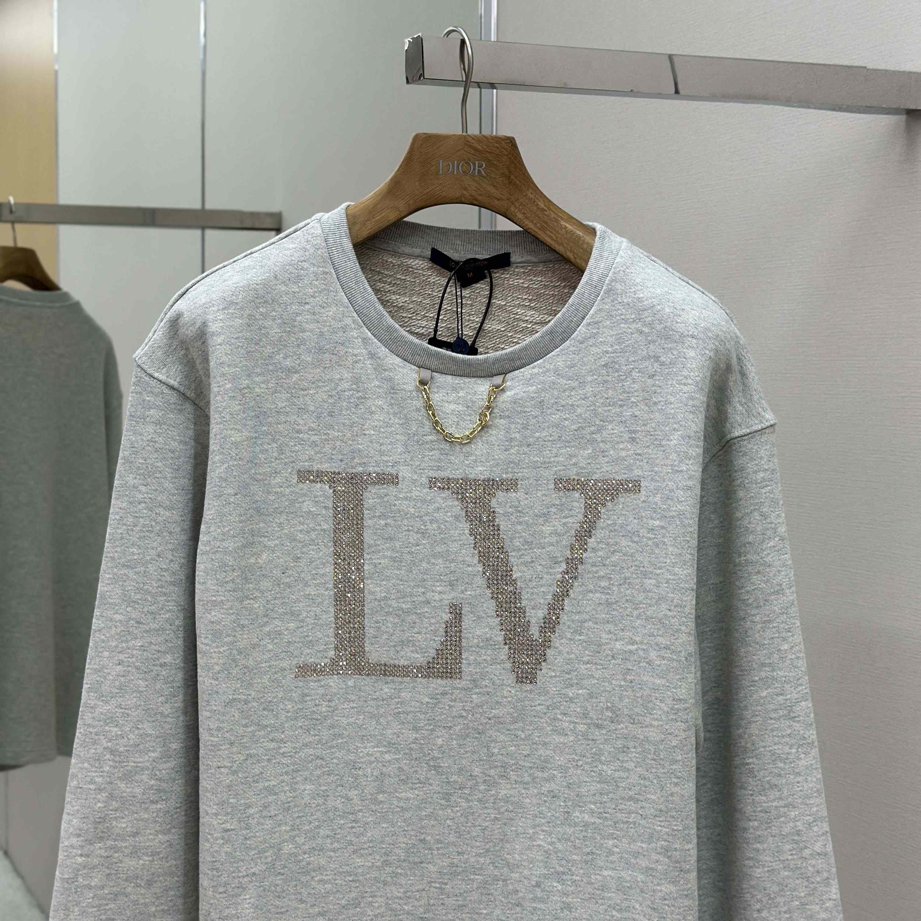 Louis Vuitton Rhinestone Signature Sweater   1AIBL9 - DesignerGu