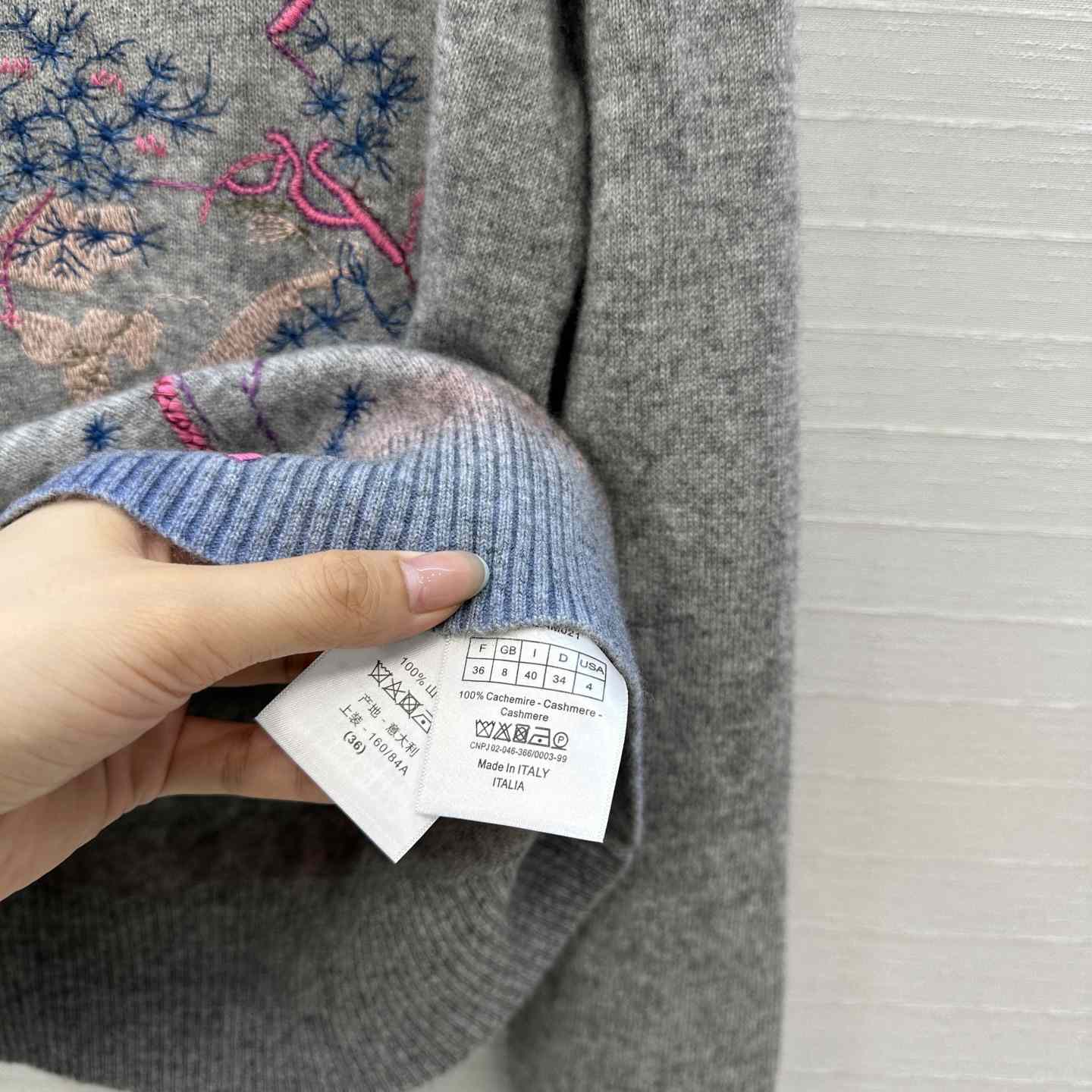 Dior Embroidered Sweater  - DesignerGu