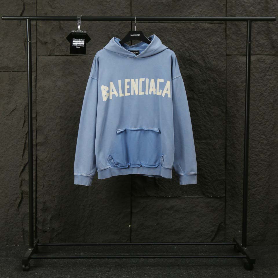 Balenciaga Faded Tape Type hoodie - DesignerGu