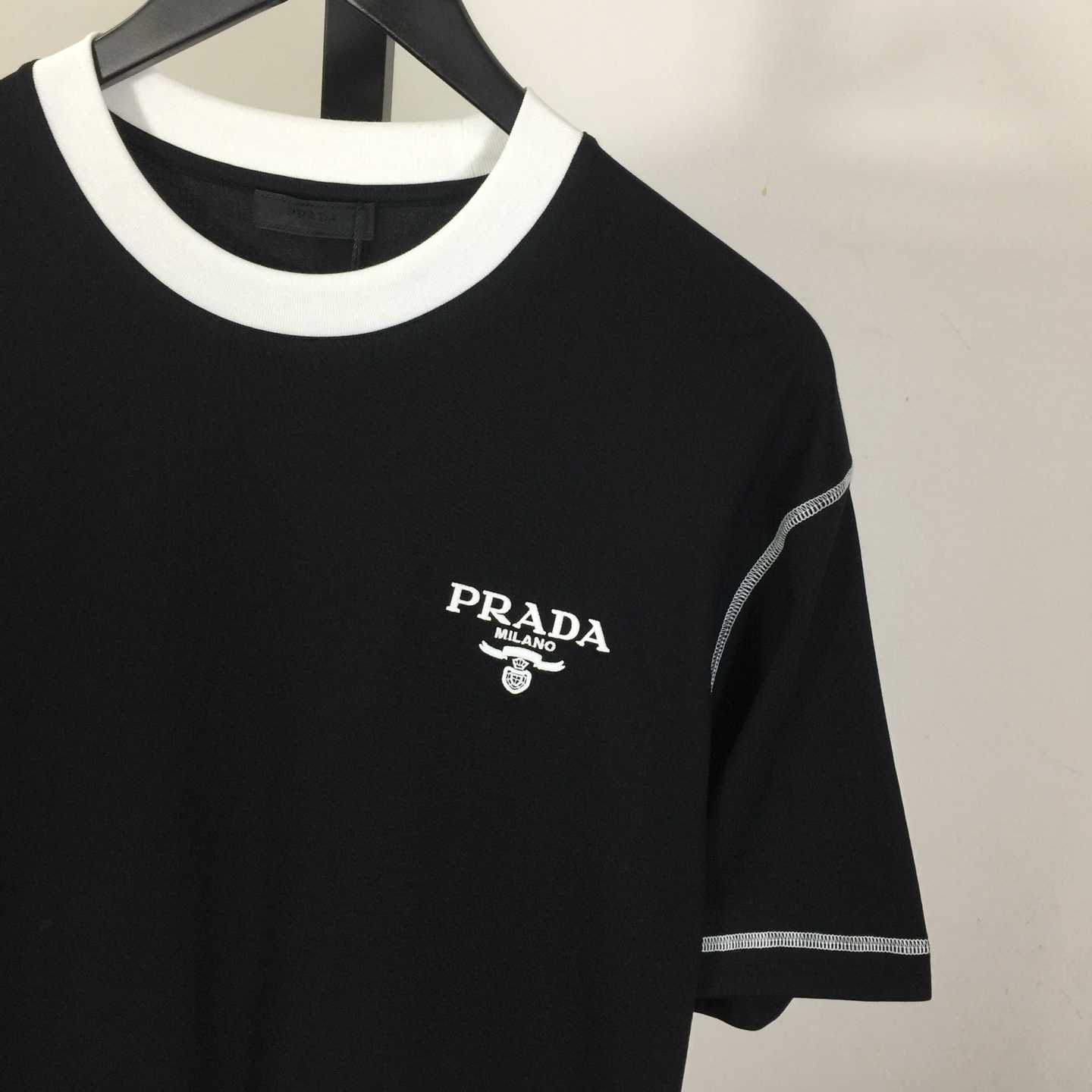 Prada Logo Cotton Tee - DesignerGu