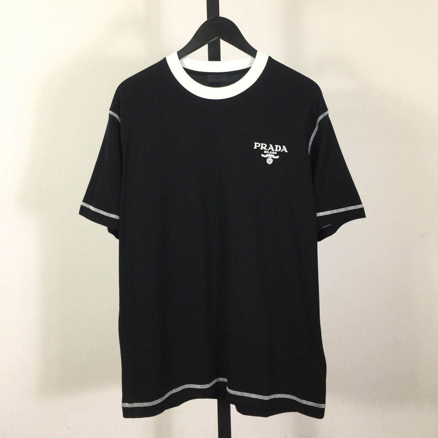 Prada Logo Cotton Tee - DesignerGu