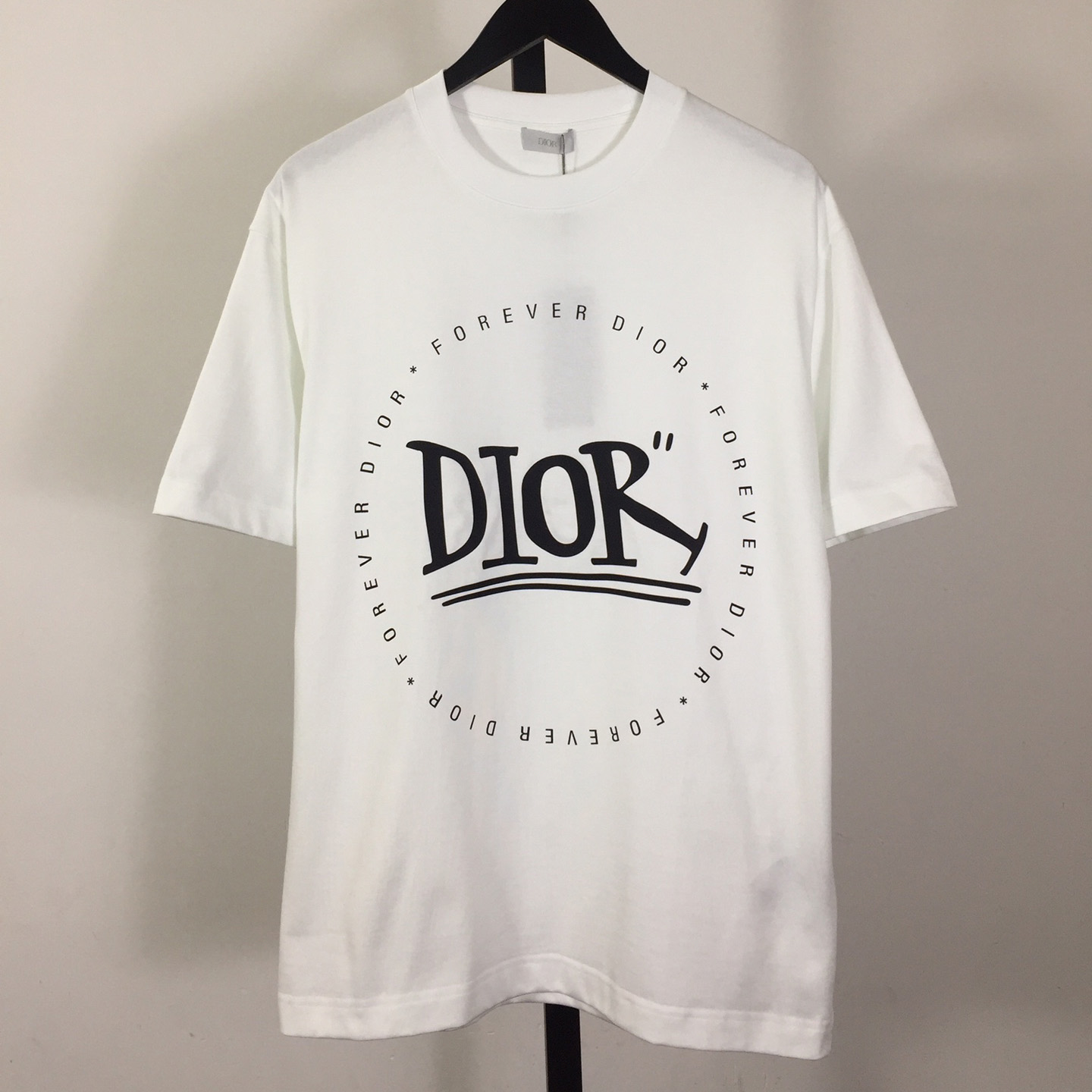 Dior Logo Cotton T-Shirt  - DesignerGu