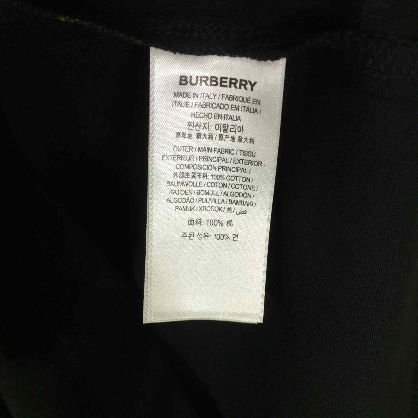 Burberry Check EKD Cotton T-shirt - DesignerGu