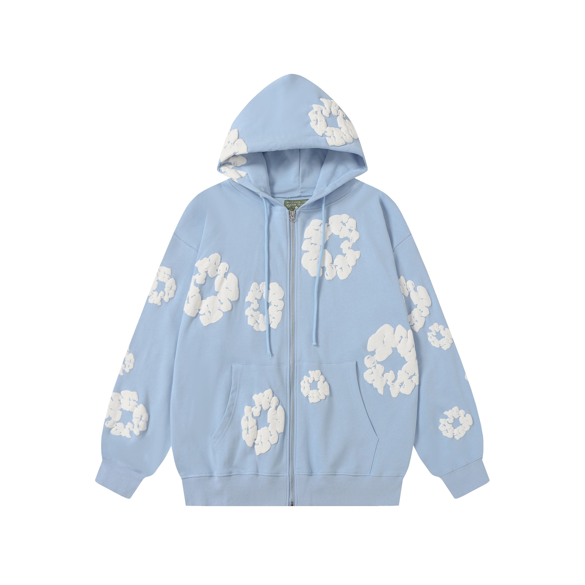 Denim Tears Cotton Wreath Zip Hoodie  - DesignerGu