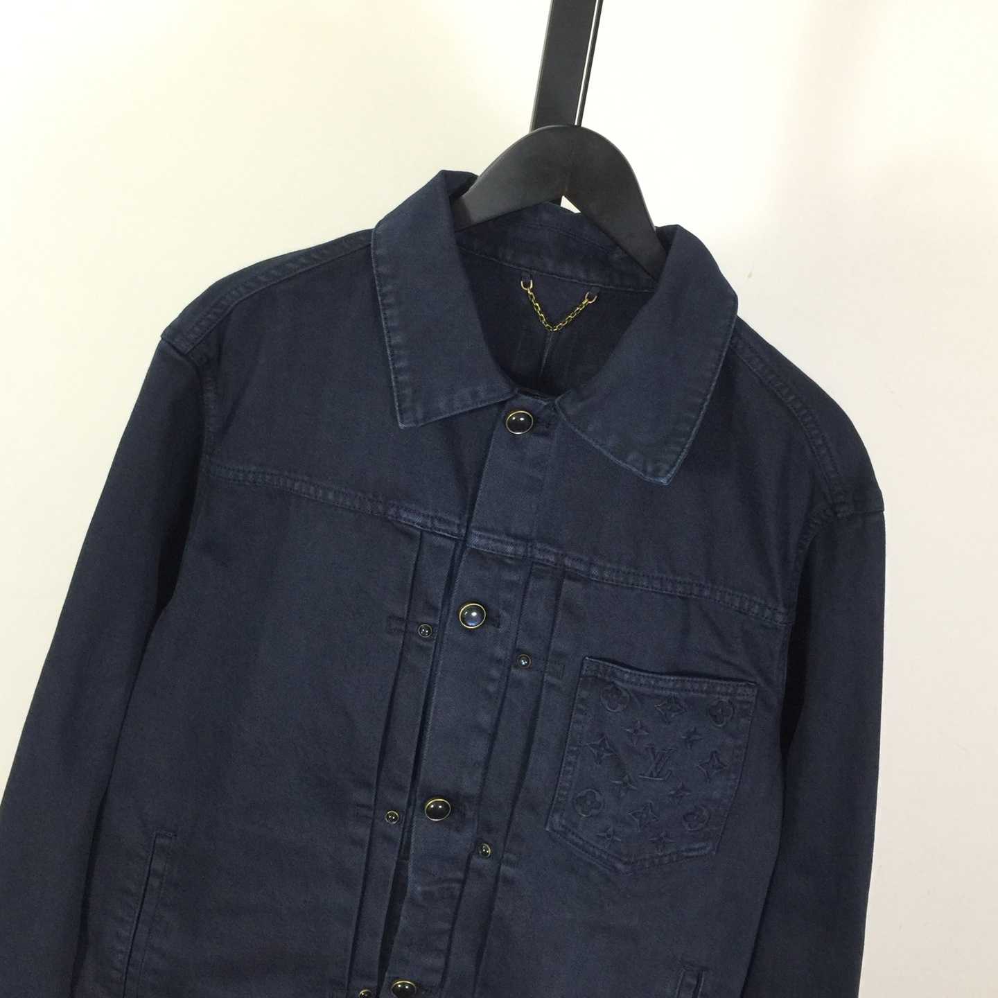 Louis Vuitton Garment-Dyed Denim Type II Trucker Jacket   1AHUY5 - DesignerGu