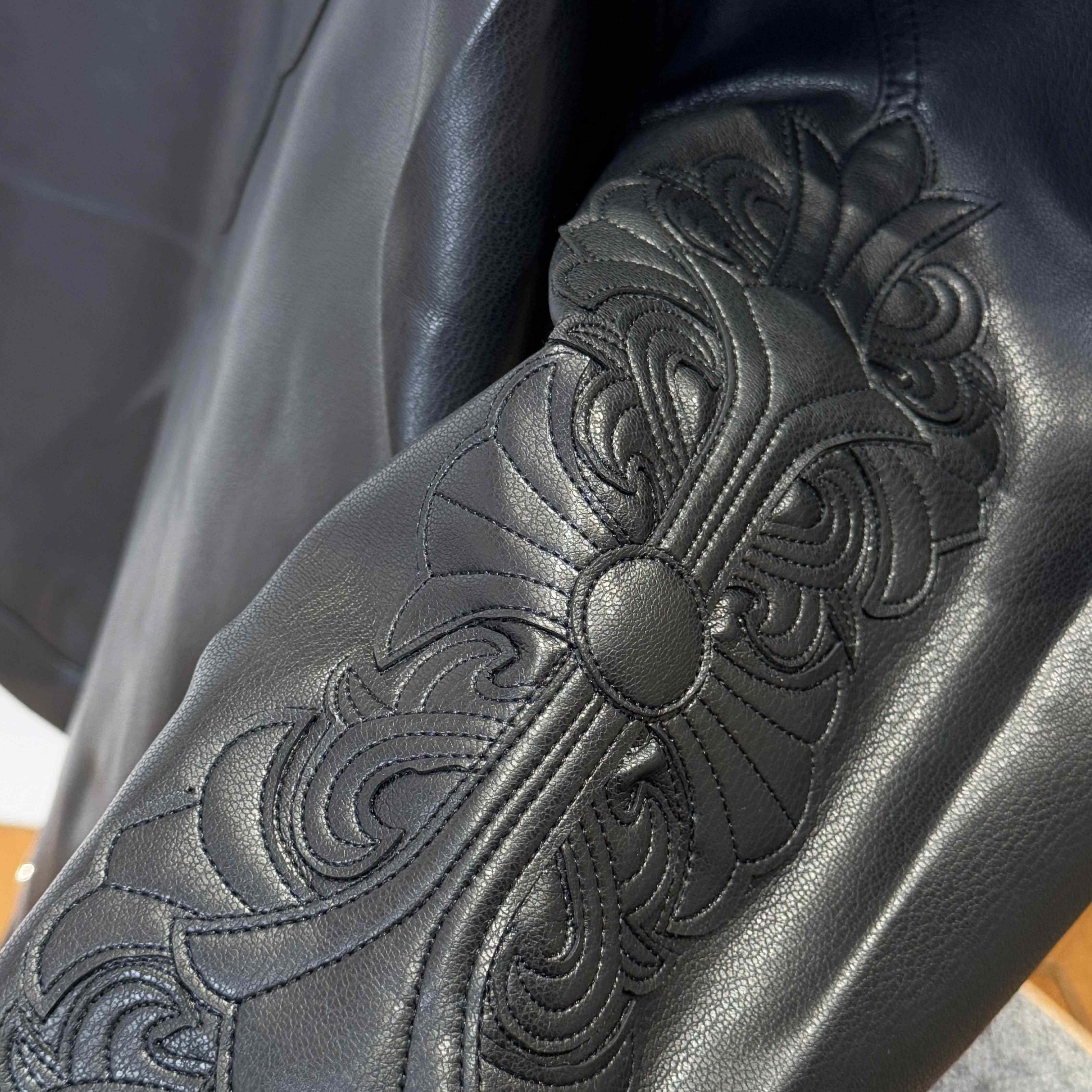 Chrome Hearts Leather Jacket - DesignerGu