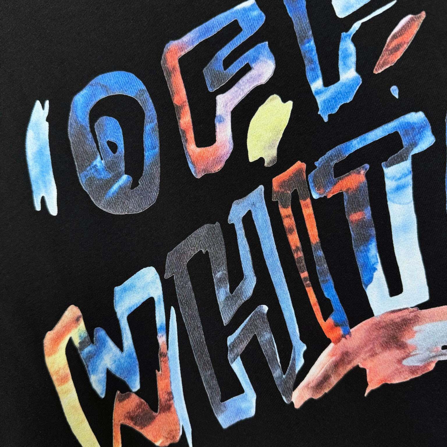 Off-White Boys Watercolour T-Shirt In Black - DesignerGu