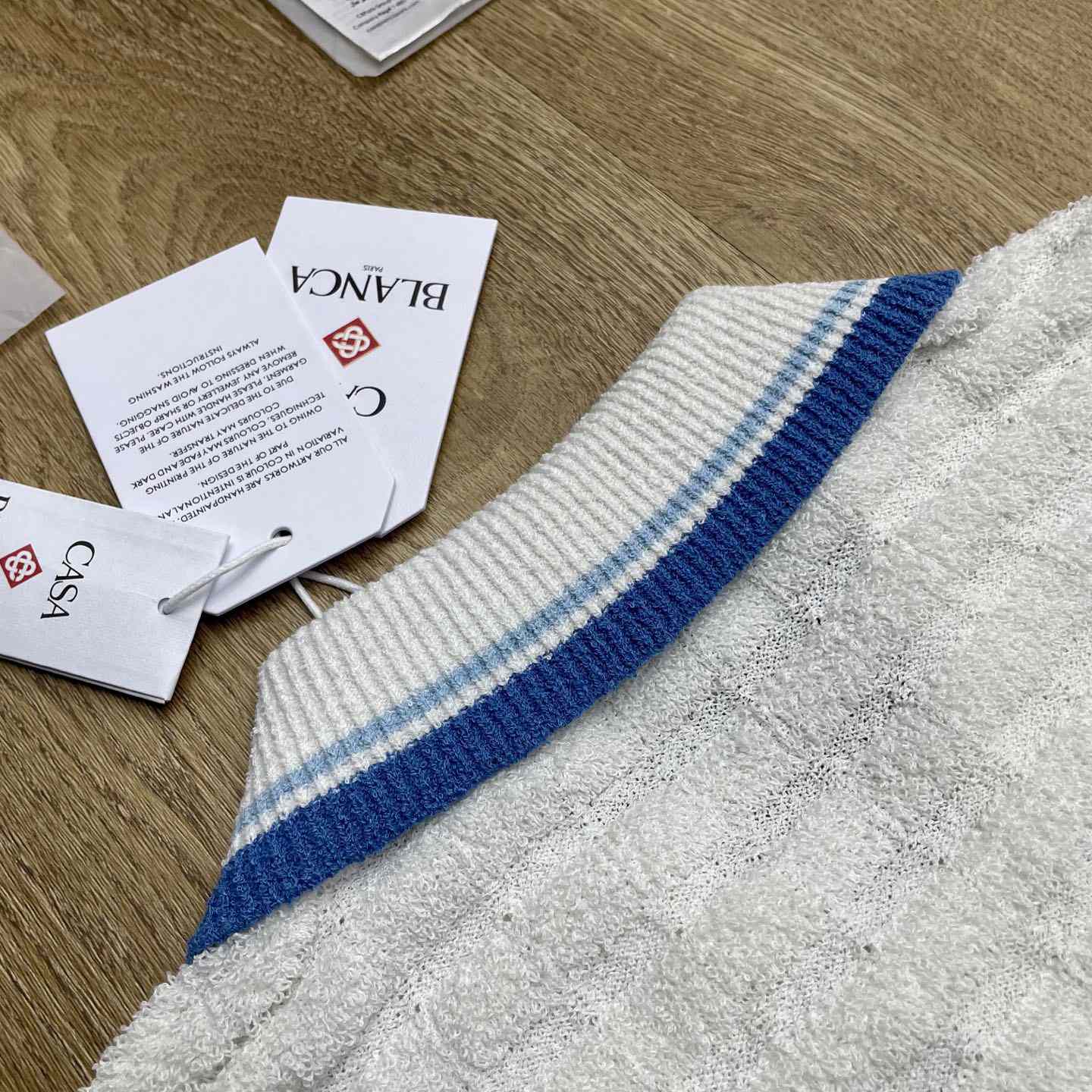 Casablanca Cotton Boucle Polo Shirt   Z6024 - DesignerGu