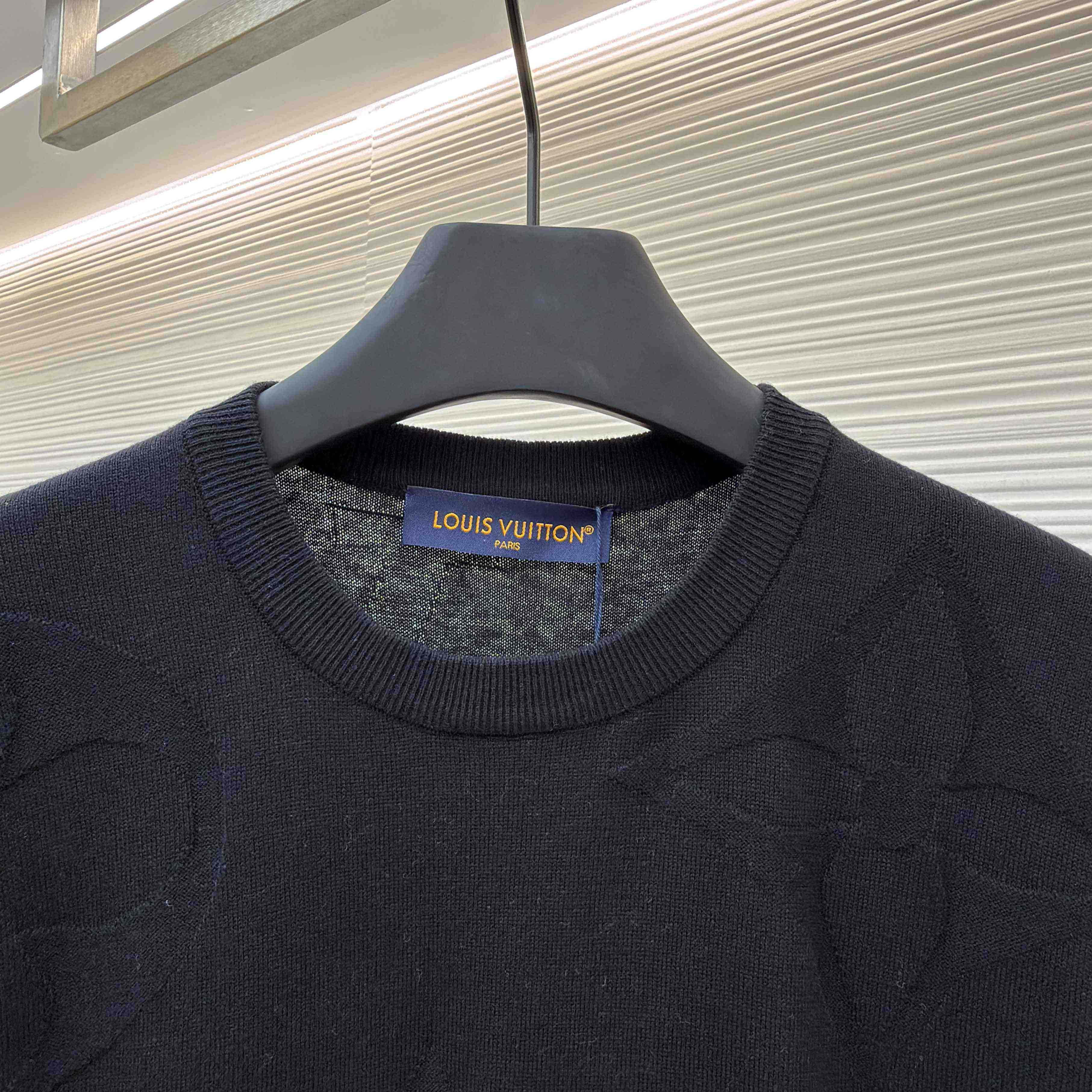 Louis Vuitton Monogram Short-Sleeved Cotton Crewneck    - DesignerGu