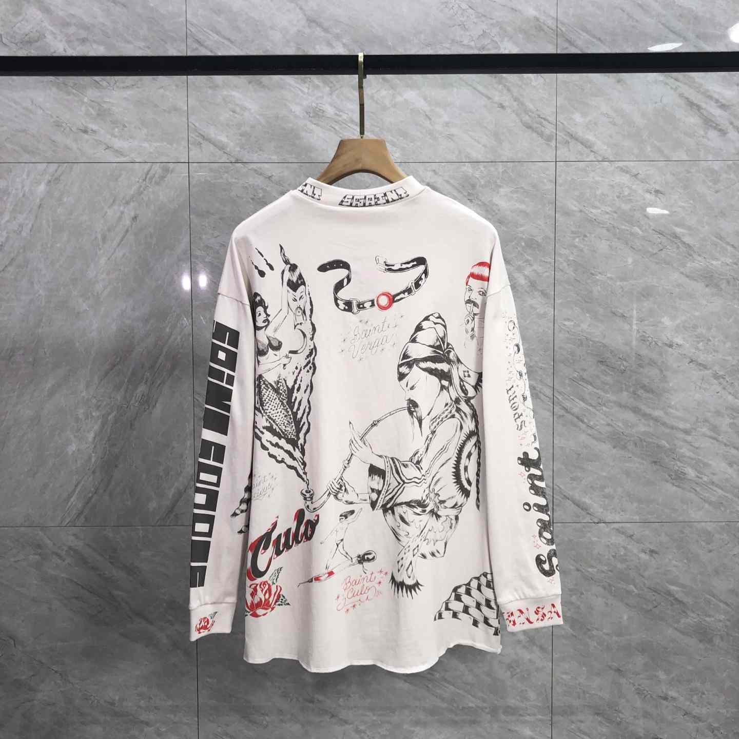 Saint Michael x Alexis Ross ALX LS Tee Drawing  - DesignerGu