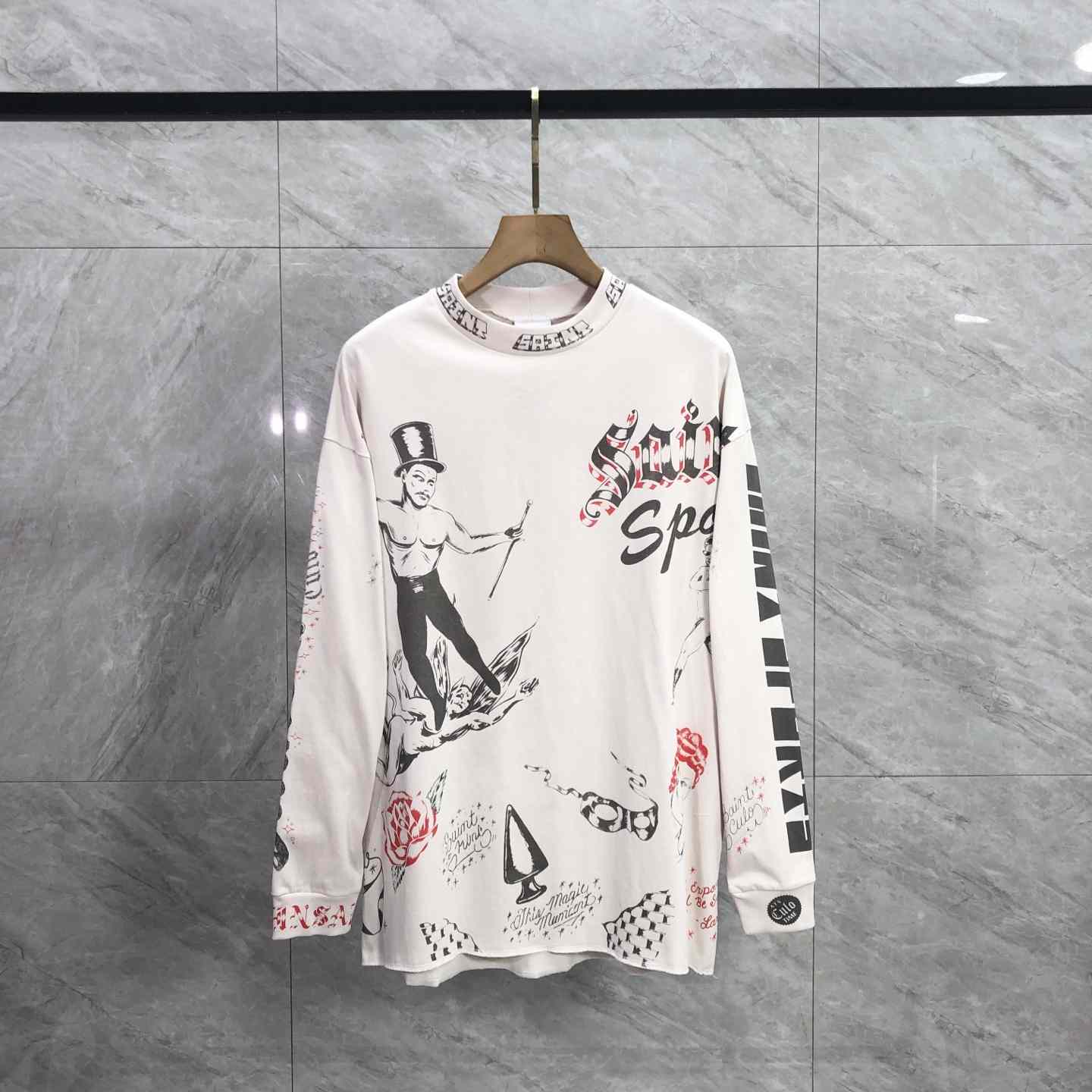 Saint Michael x Alexis Ross ALX LS Tee Drawing  - DesignerGu