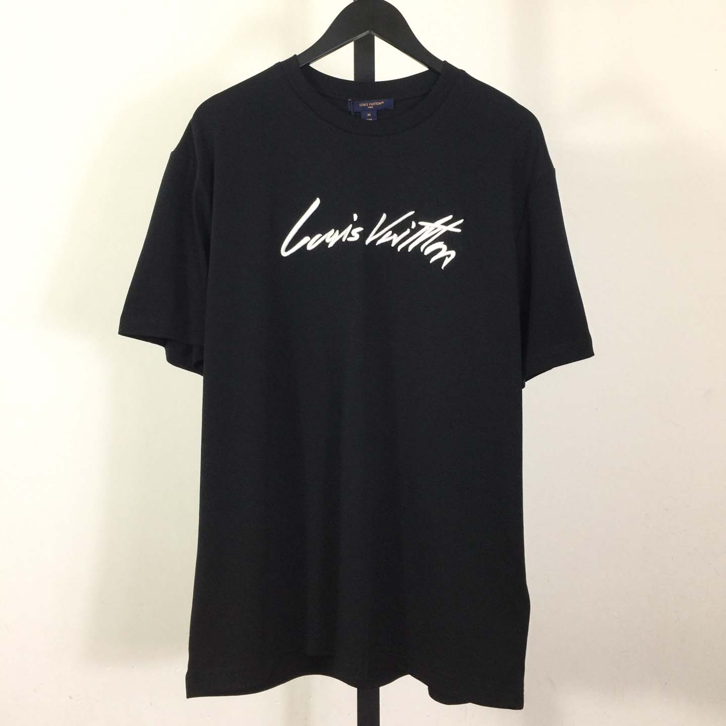 Louis Vuitton Cursive Signature T-Shirt - DesignerGu