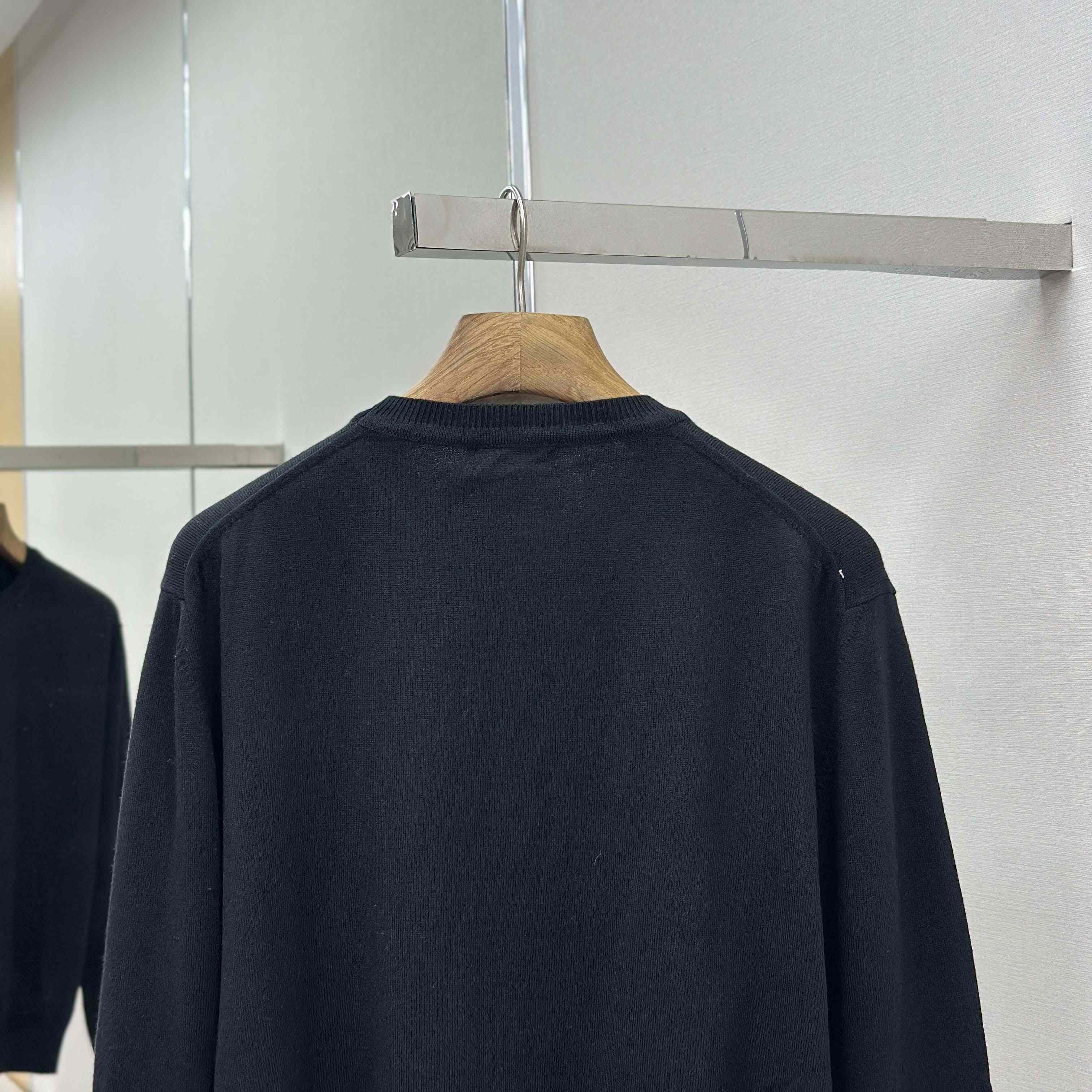 Prada Embroidered Long-sleeves Wool Sweater - DesignerGu