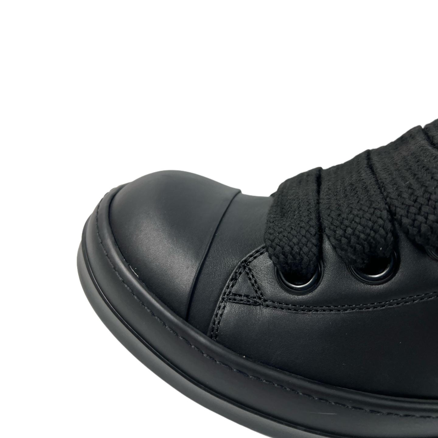 Rick Owens lace-up Leather Sneakers  - DesignerGu