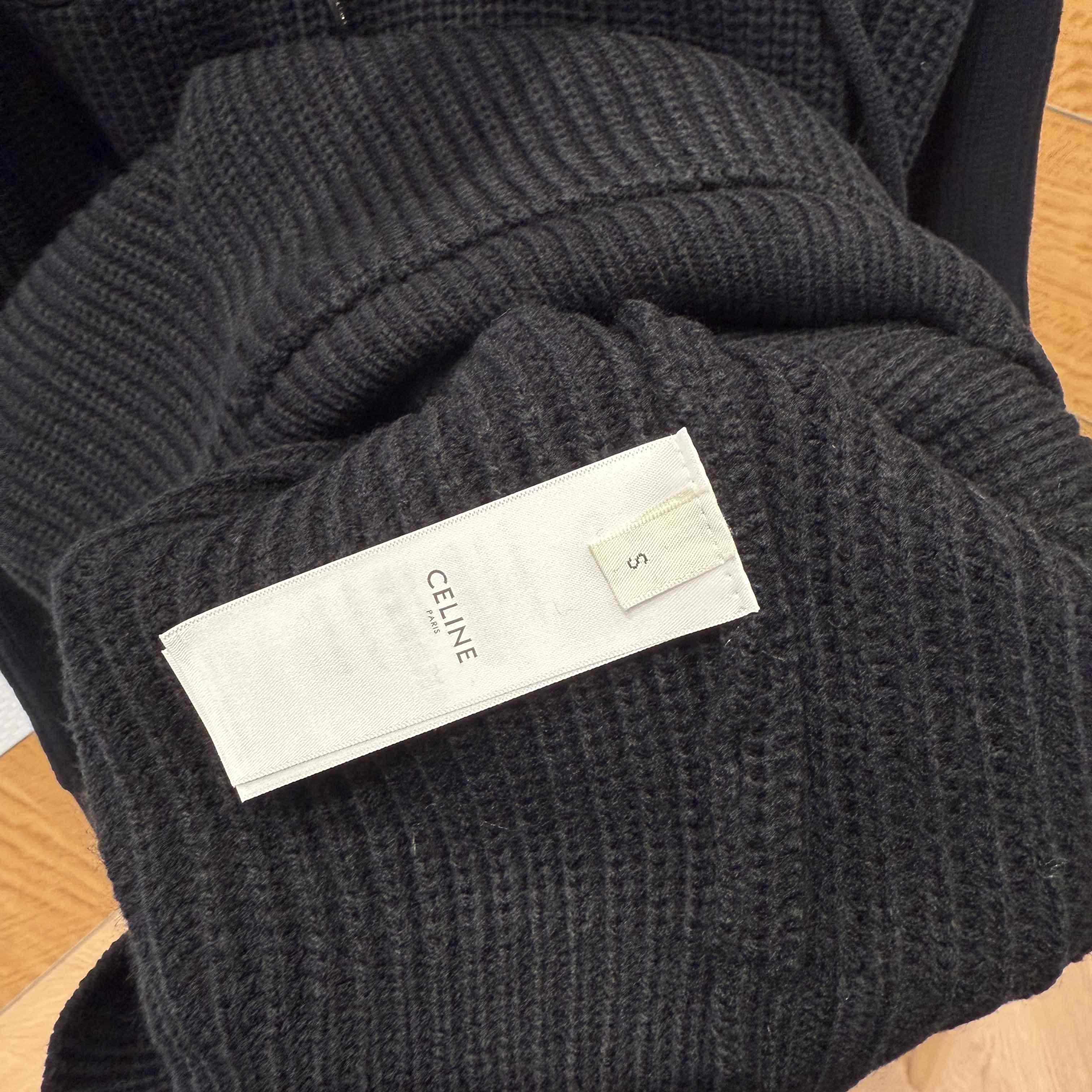 Celine Hooded Sweater In Monochromic Wool - DesignerGu