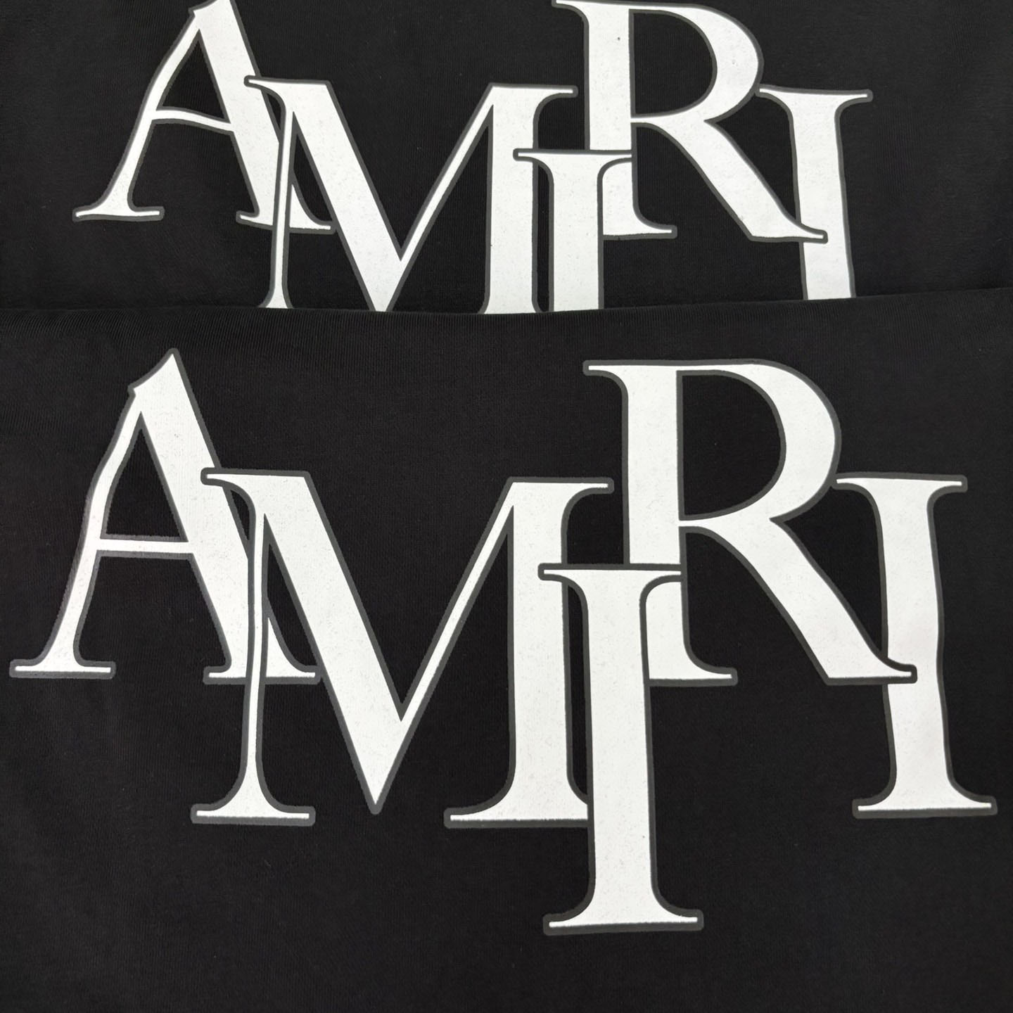 Amiri Black 'Amiri' Vintage Oversized Hoodie - DesignerGu