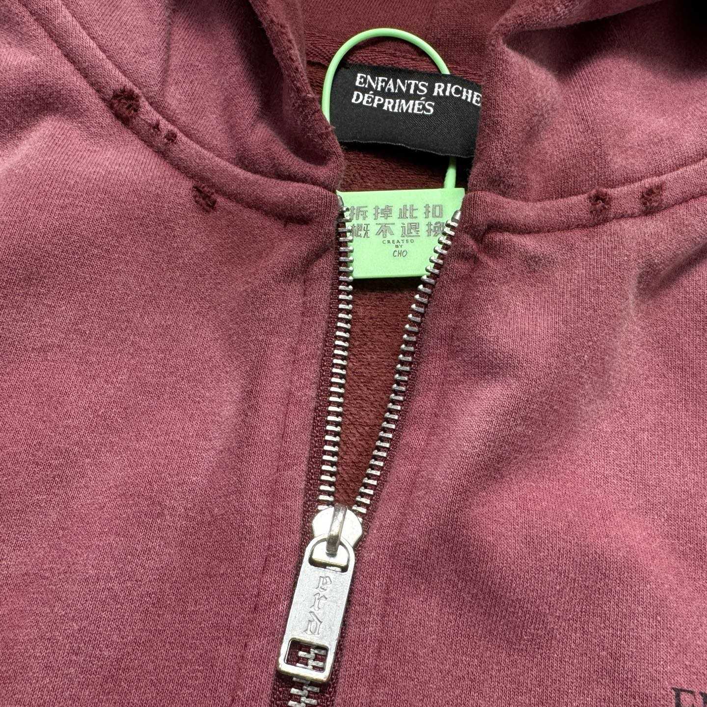 Enfants Riches Déprimés Cotton Jersey Zip-Up Hoodie - DesignerGu