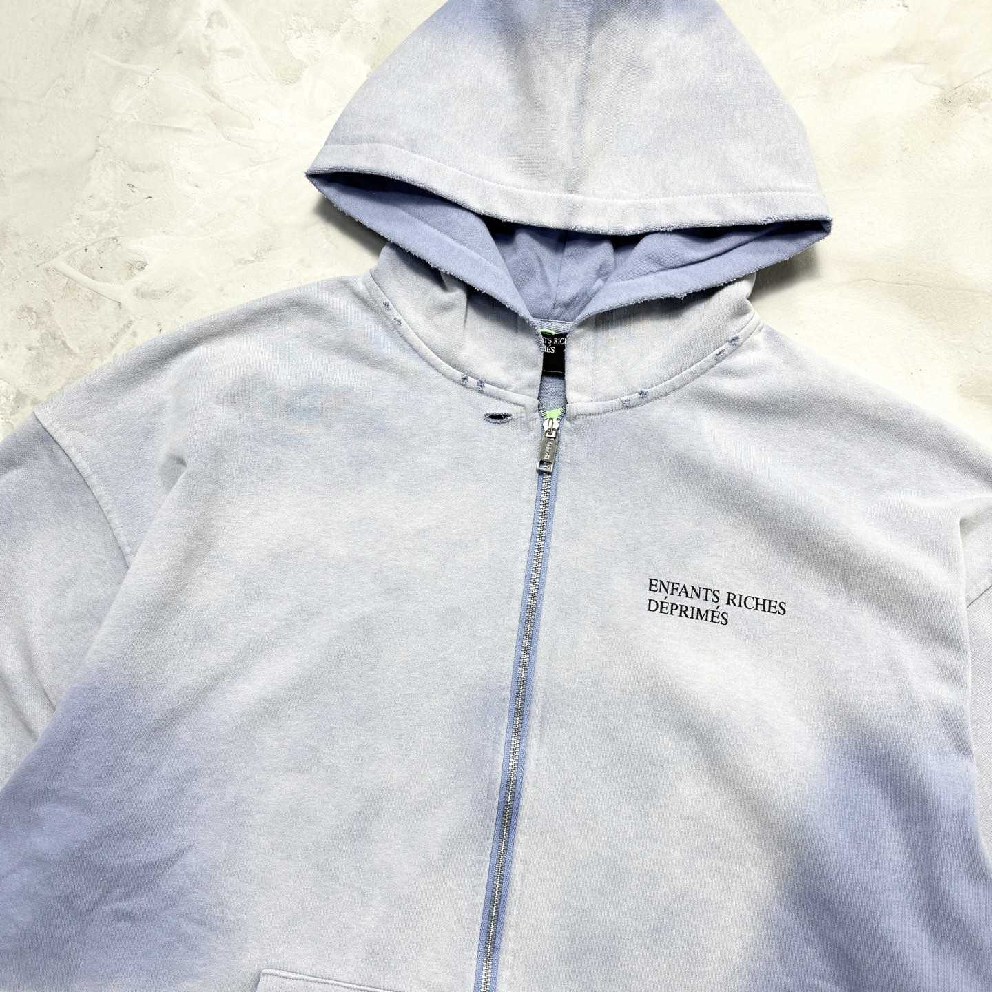 Enfants Riches Déprimés Cotton Jersey Zip-Up Hoodie - DesignerGu