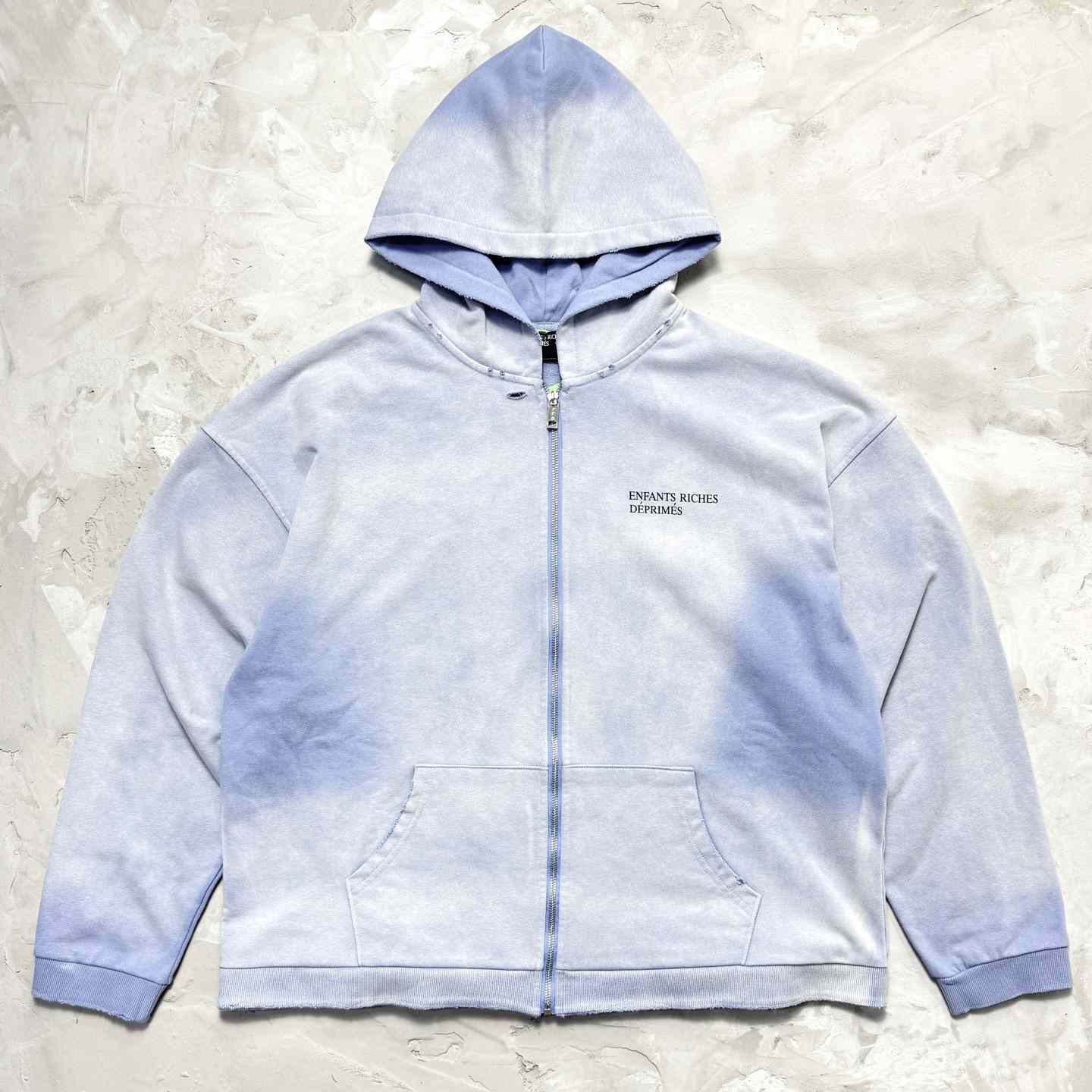 Enfants Riches Déprimés Cotton Jersey Zip-Up Hoodie - DesignerGu