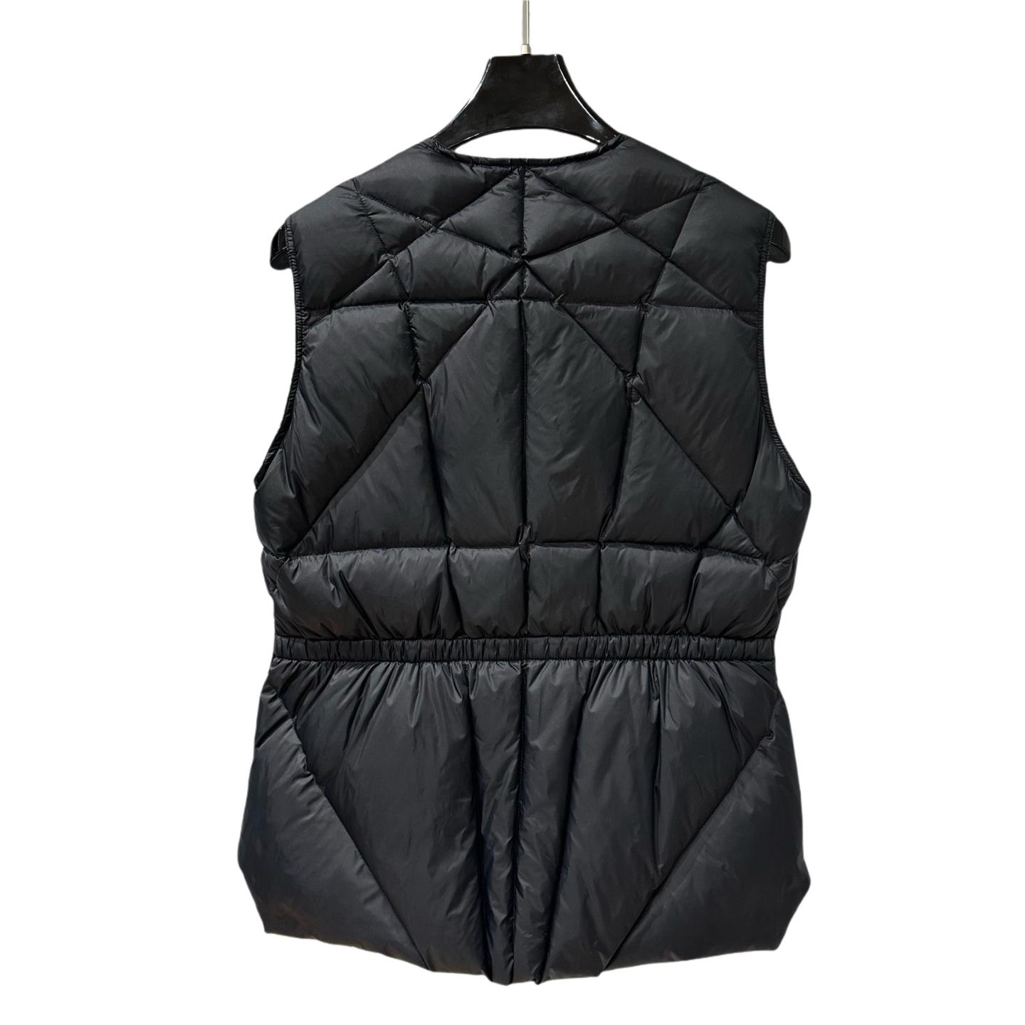 Rick Owens Quilted Down Puffer Vest - DesignerGu