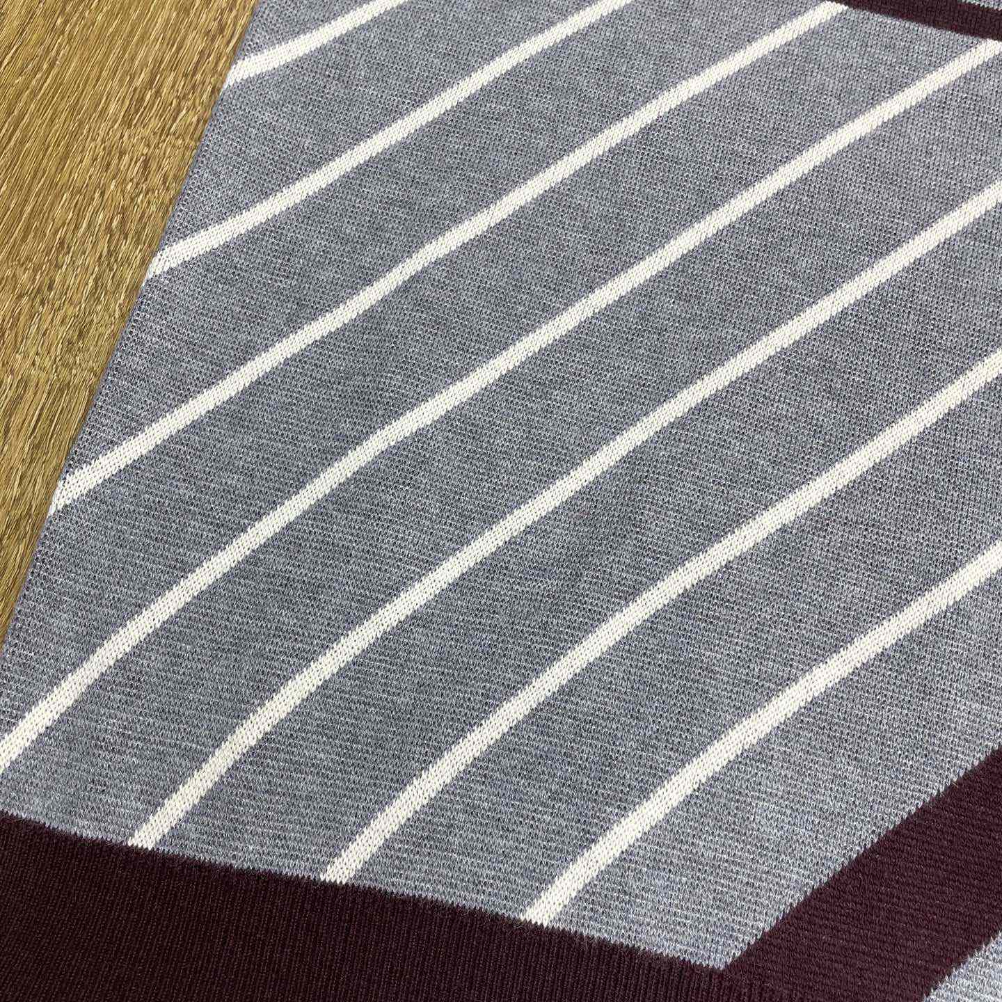 Casablanca Merino Diagonal Tennis Polo   Z6025 - DesignerGu