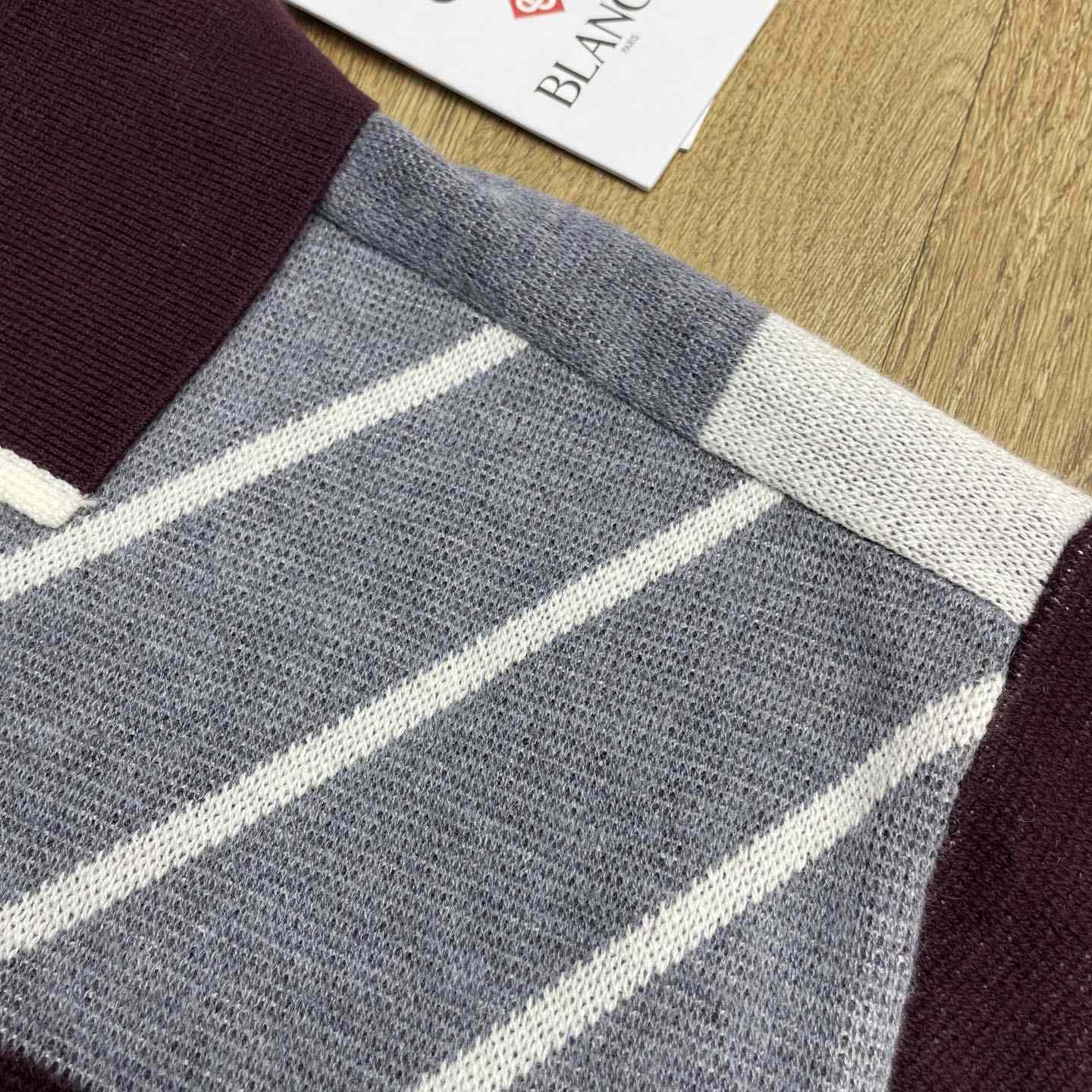 Casablanca Merino Diagonal Tennis Polo   Z6025 - DesignerGu