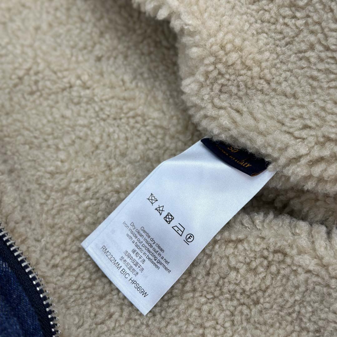 Louis Vuitton Denim Fleece Blouson   1AGINP - DesignerGu