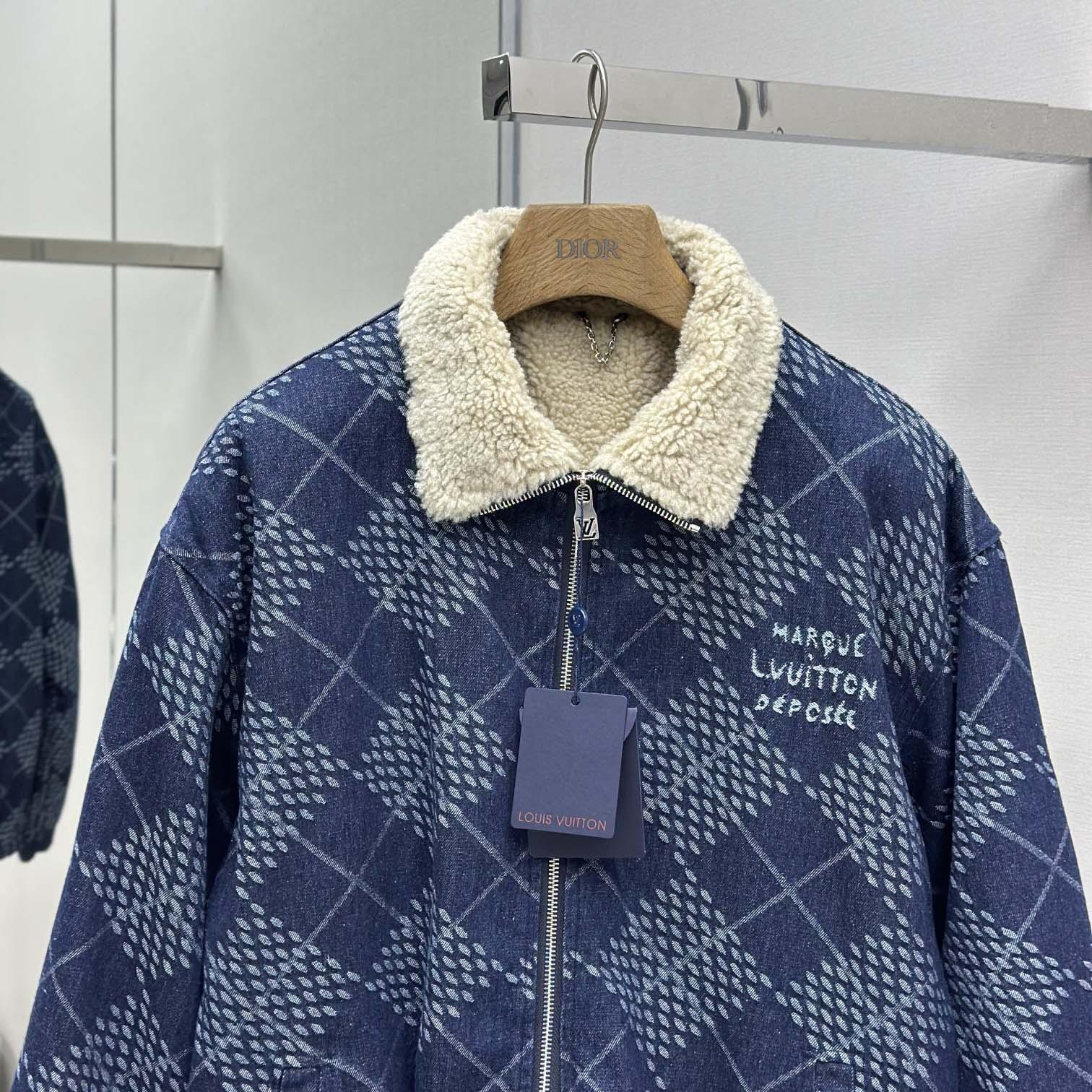 Louis Vuitton Denim Fleece Blouson   1AGINP - DesignerGu