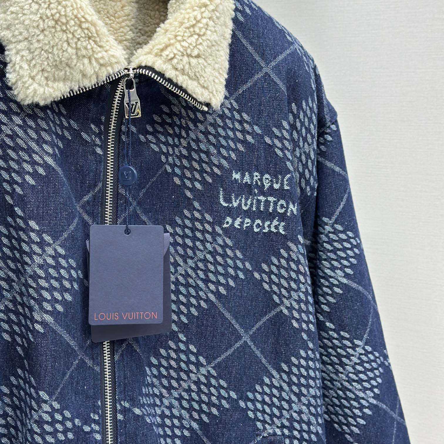 Louis Vuitton Denim Fleece Blouson   1AGINP - DesignerGu