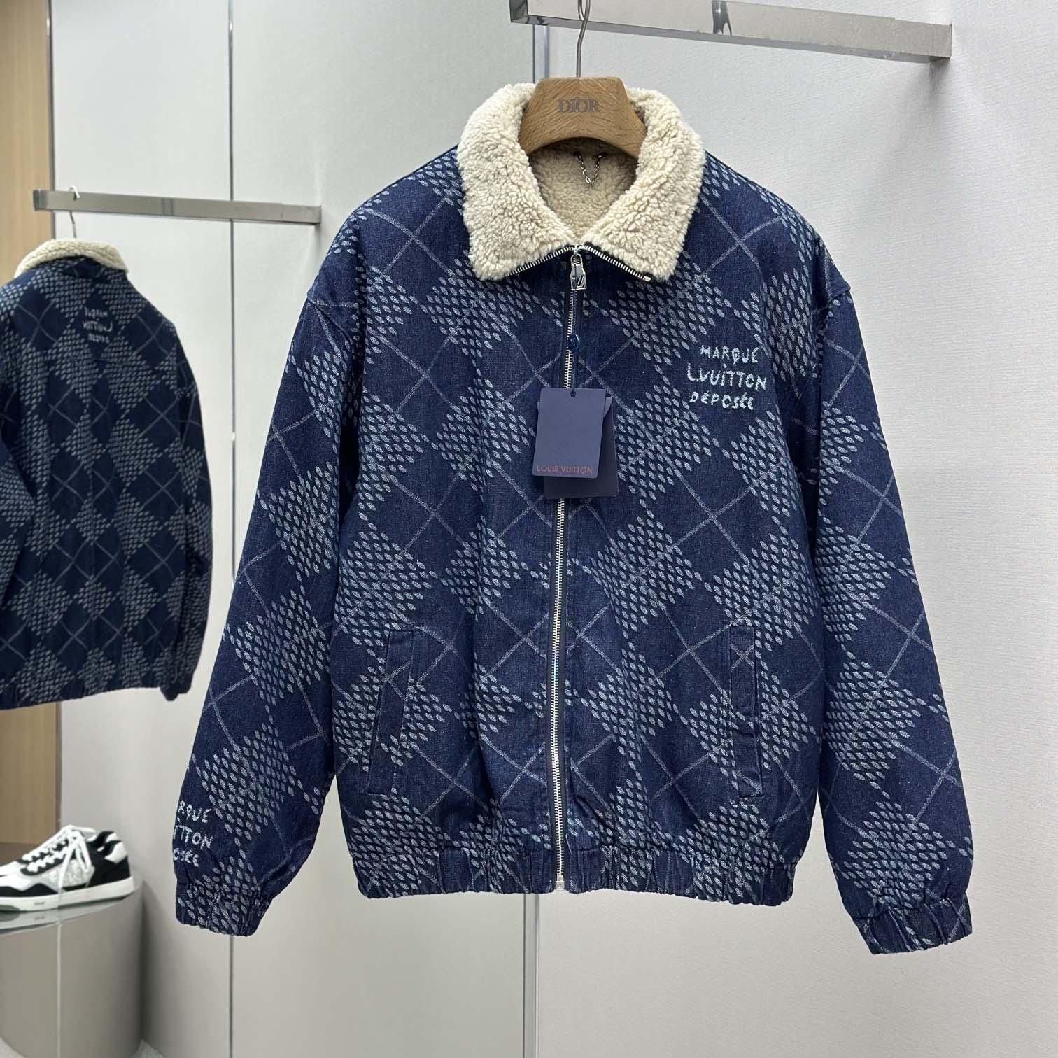 Louis Vuitton Denim Fleece Blouson   1AGINP - DesignerGu