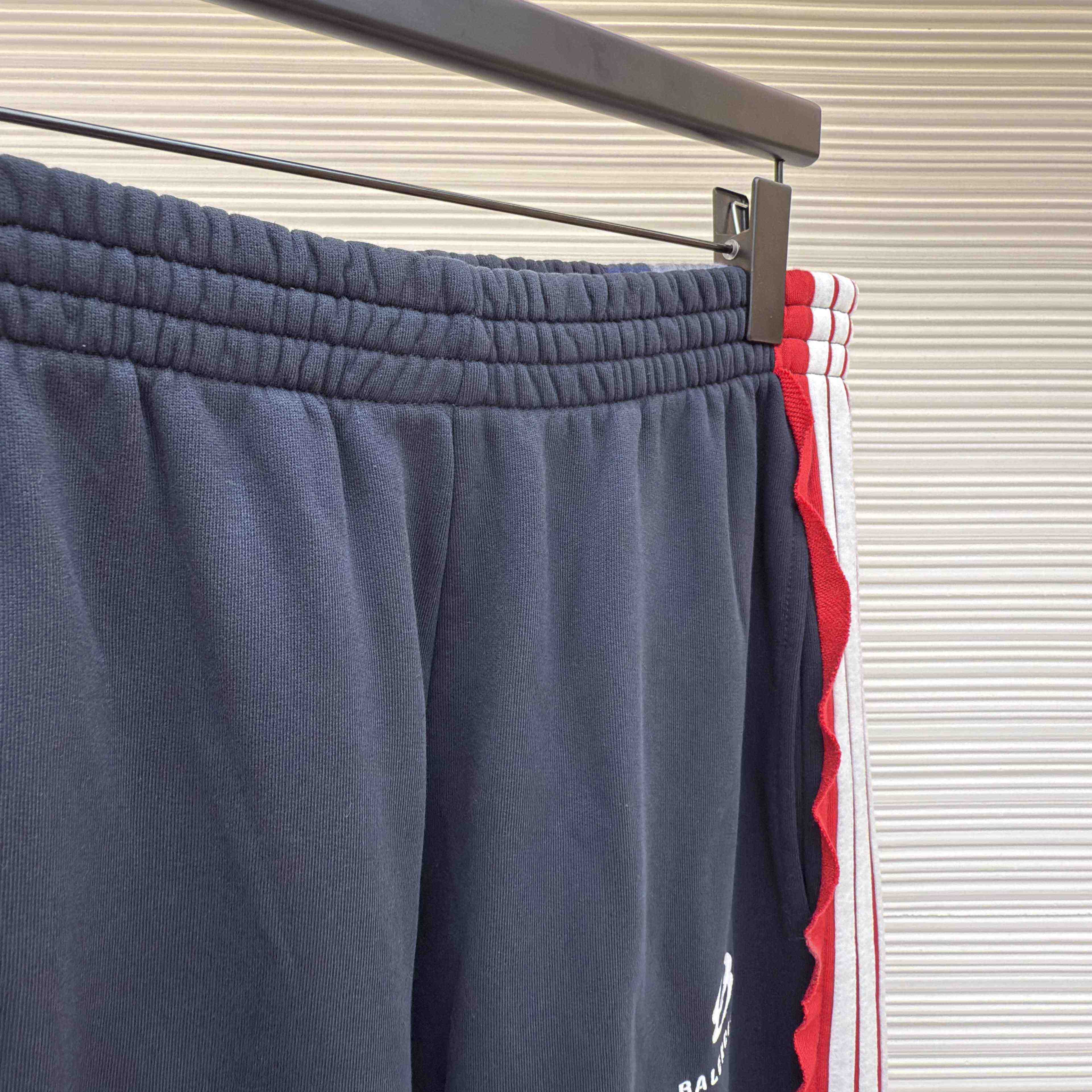 Balenciaga Cut-Up Oversized Sweatpants In Faded Black And White Dry Fleece - DesignerGu