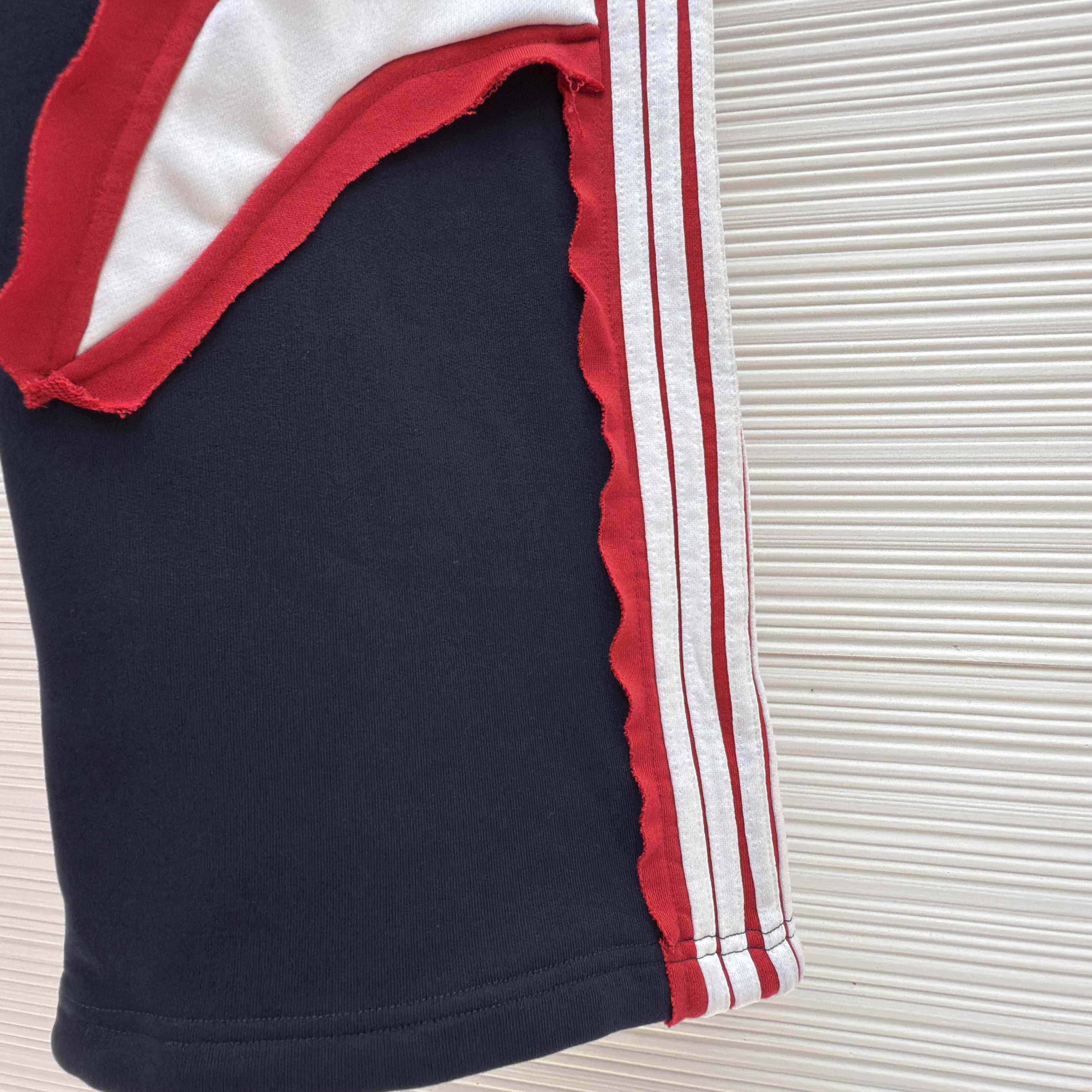 Balenciaga Cut-Up Oversized Sweatpants In Faded Black And White Dry Fleece - DesignerGu