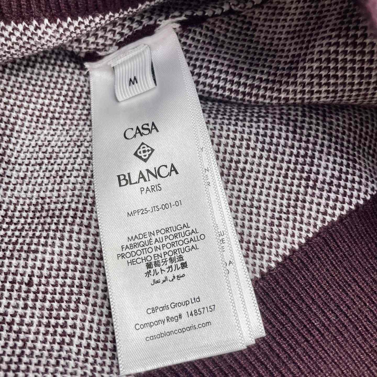 Casablanca Monogram Cotton Knit Polo shirt    Z6027 - DesignerGu