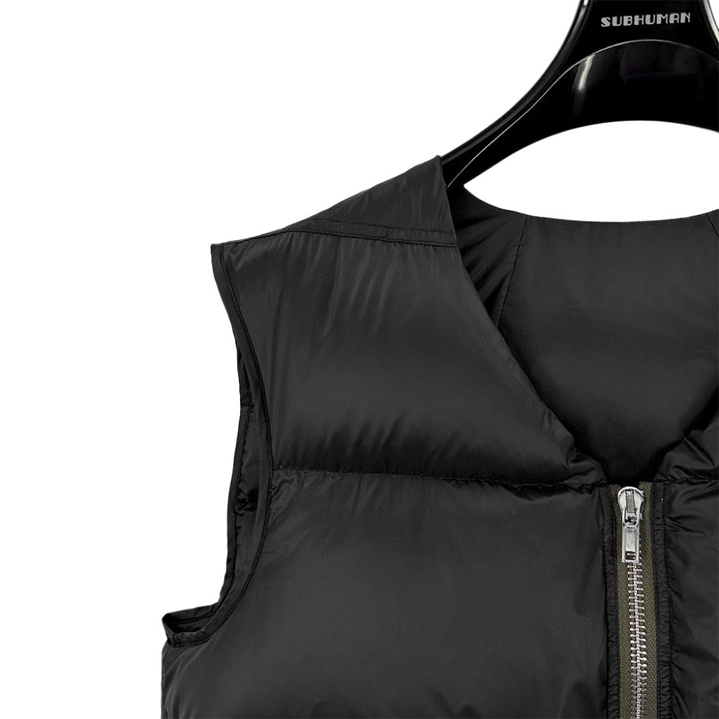 Rick Owens Pocket Goose Down Puffer Vest - DesignerGu