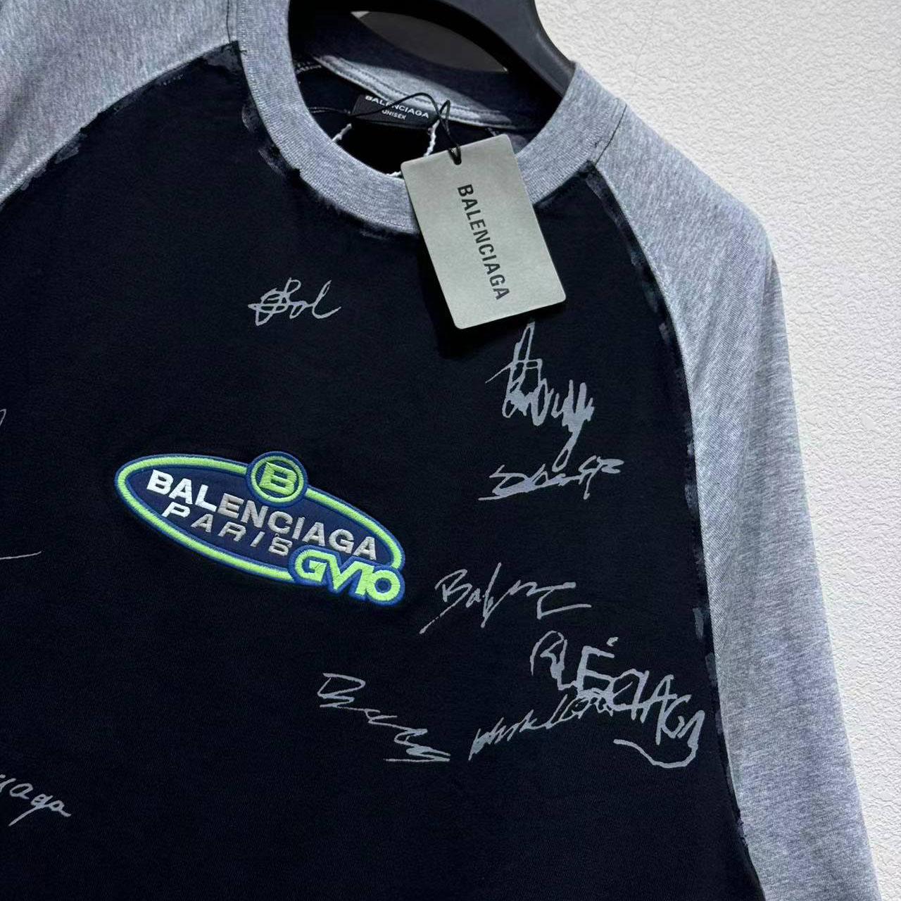 Balenciaga Banana Raglan Oversized T-Shirt In Faded Black Dry Jersey - DesignerGu