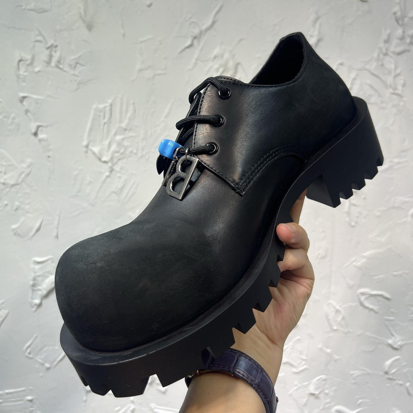 Balenciaga Hummer Derbie In Black - DesignerGu